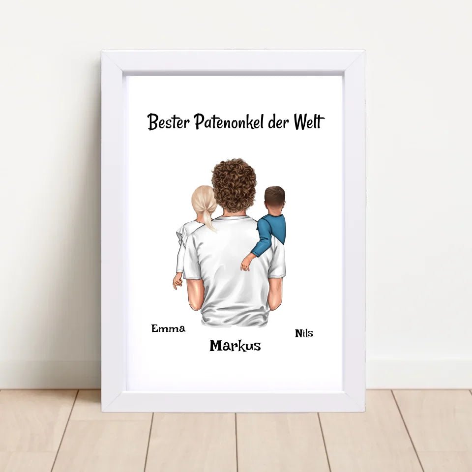 Patenonkel Geschenk Bild personalisiert - Cantty