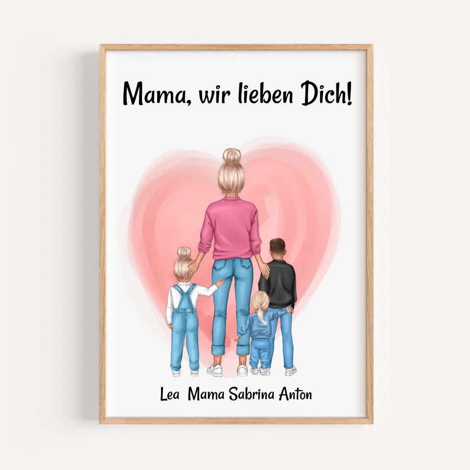 Personalisiertes Poster Geschenk für Mama zum Geburtstag - Cantty