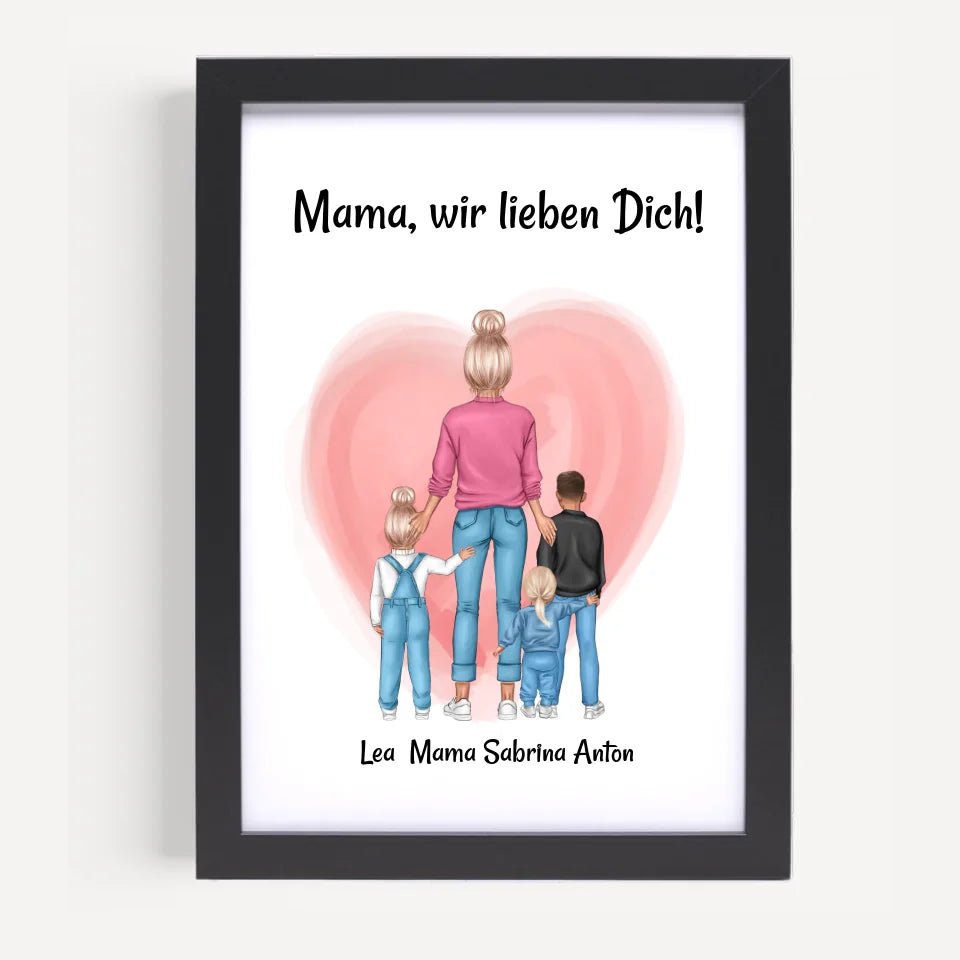 Personalisiertes Poster Geschenk für Mama zum Geburtstag - Cantty