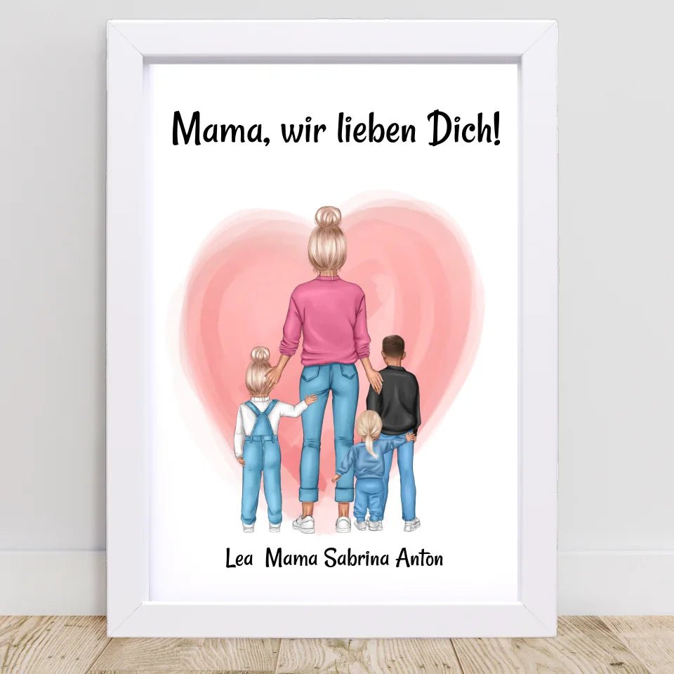 Personalisiertes Poster Geschenk für Mama zum Geburtstag - Cantty