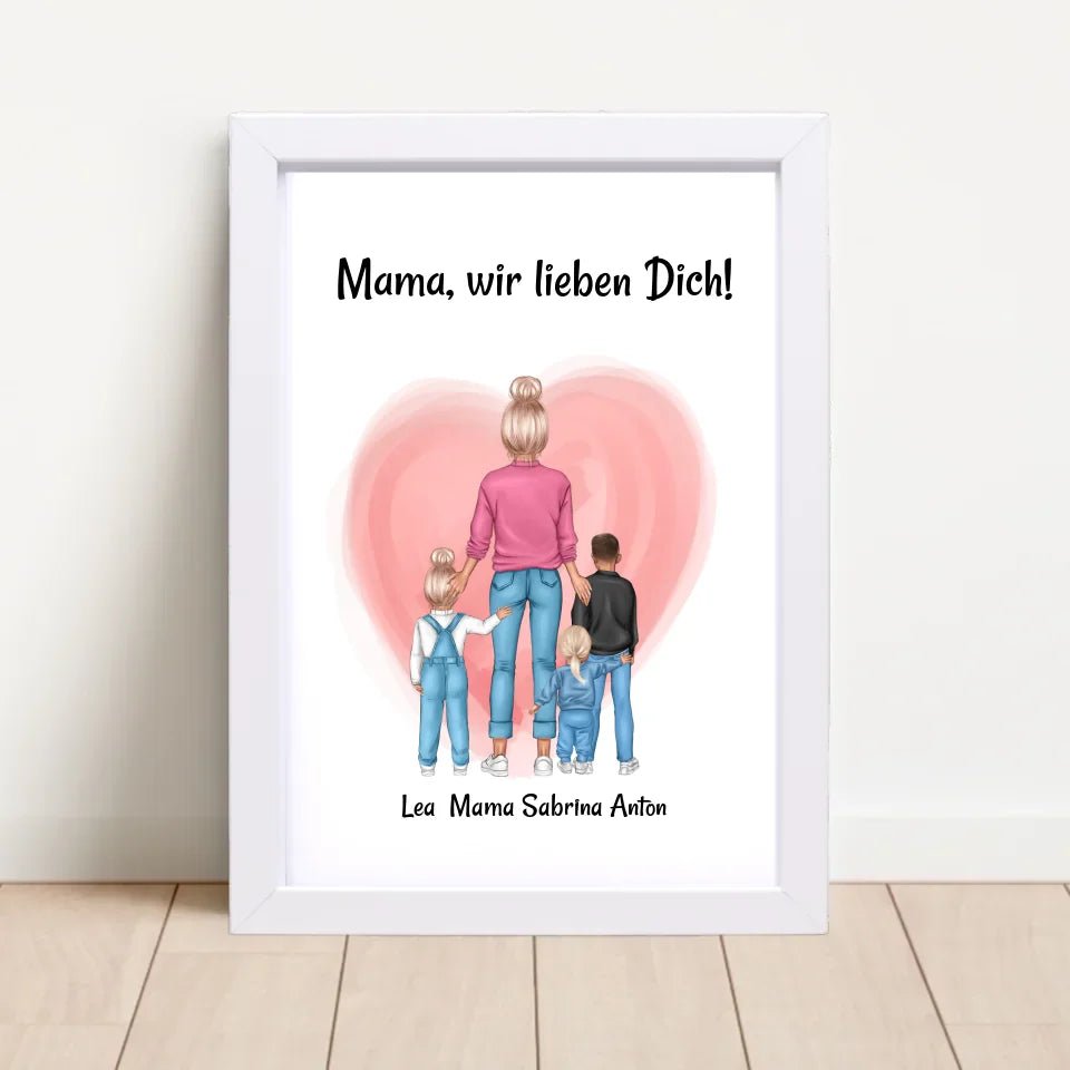Personalisiertes Poster Geschenk für Mama zum Geburtstag - Cantty