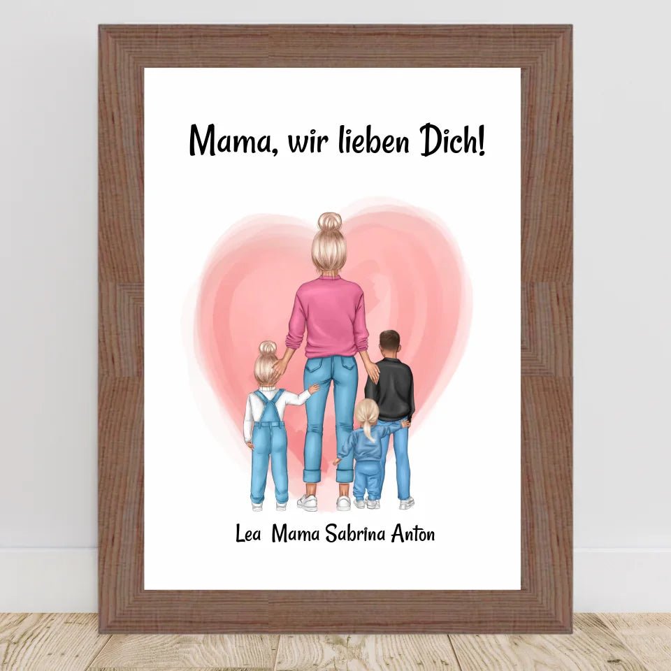 Personalisiertes Poster Geschenk für Mama zum Geburtstag - Cantty