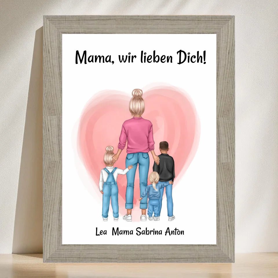 Personalisiertes Poster Geschenk für Mama zum Geburtstag - Cantty