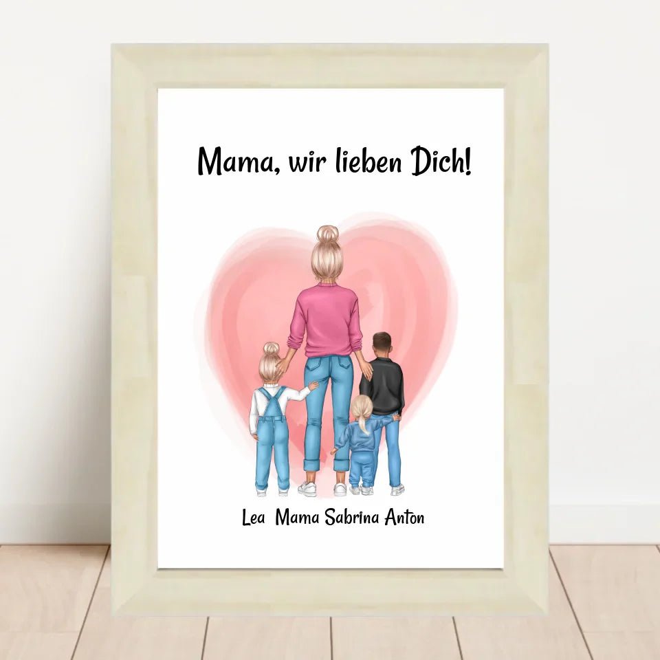 Personalisiertes Poster Geschenk für Mama zum Geburtstag - Cantty
