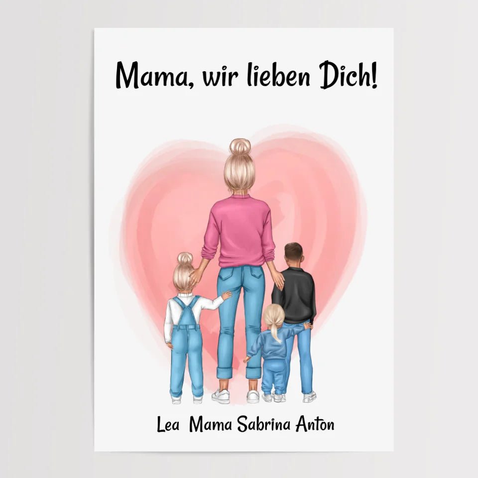 Personalisiertes Poster Geschenk für Mama zum Geburtstag - Cantty