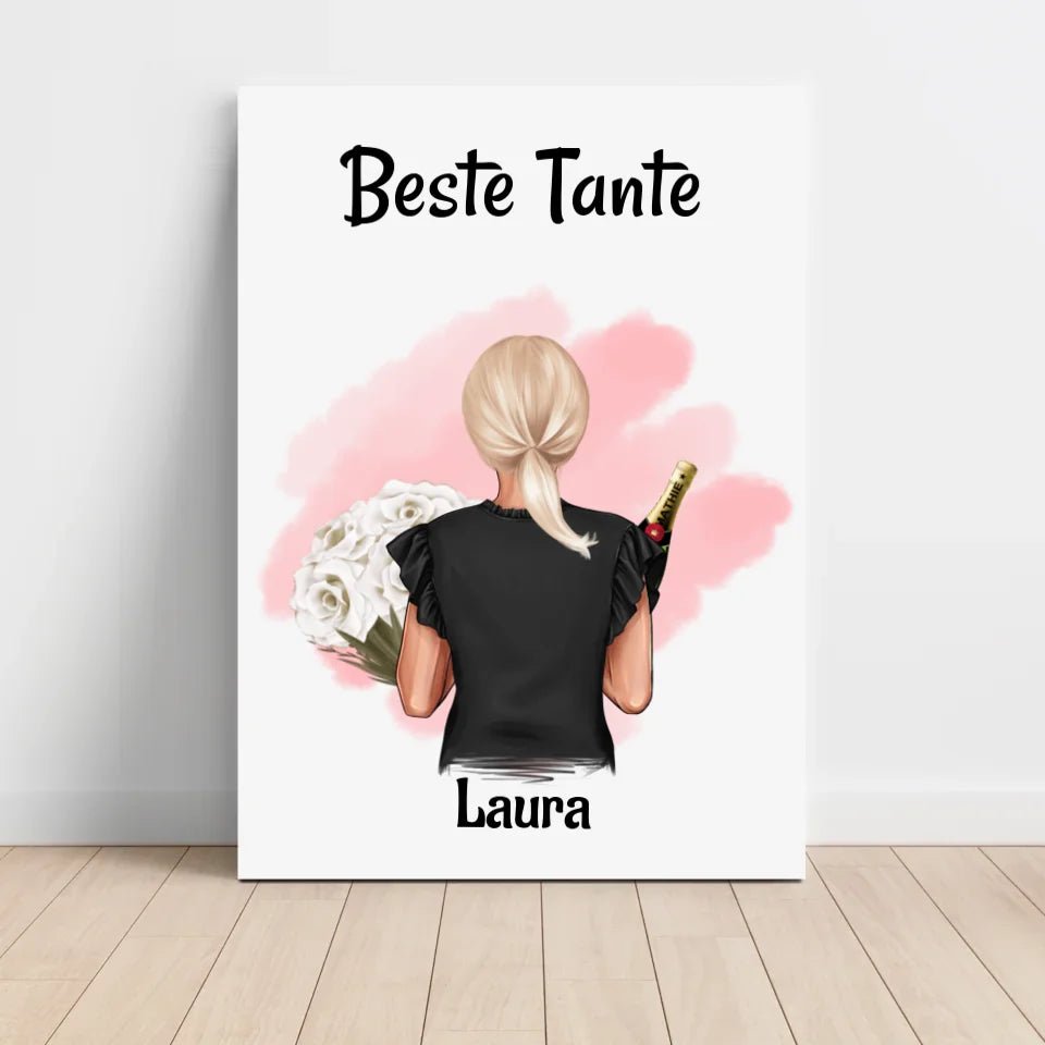 Tante Bild & Poster Geschenk personalisiert - Cantty