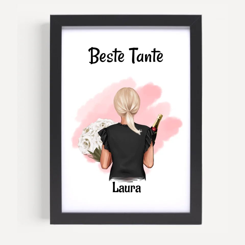 Tante Bild & Poster Geschenk personalisiert - Cantty