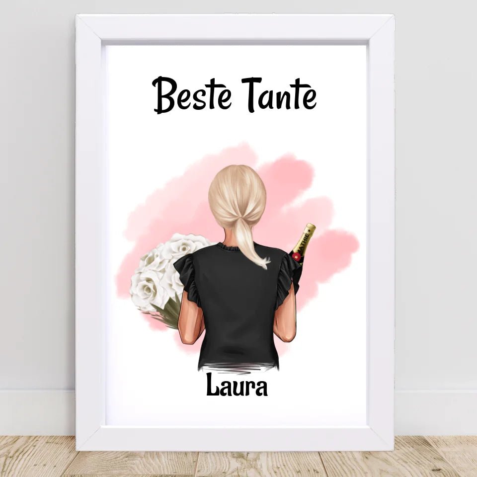 Tante Bild & Poster Geschenk personalisiert - Cantty