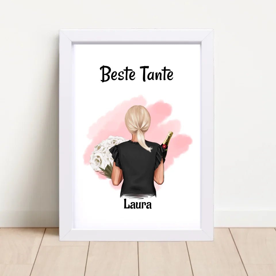 Tante Bild & Poster Geschenk personalisiert - Cantty
