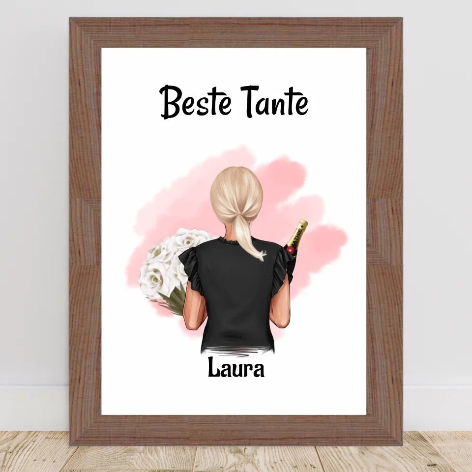 Tante Bild & Poster Geschenk personalisiert - Cantty