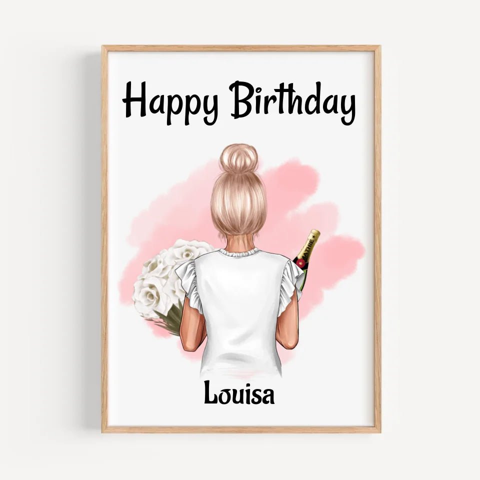 Geschenk für Patentante Bild personalisiert - Cantty