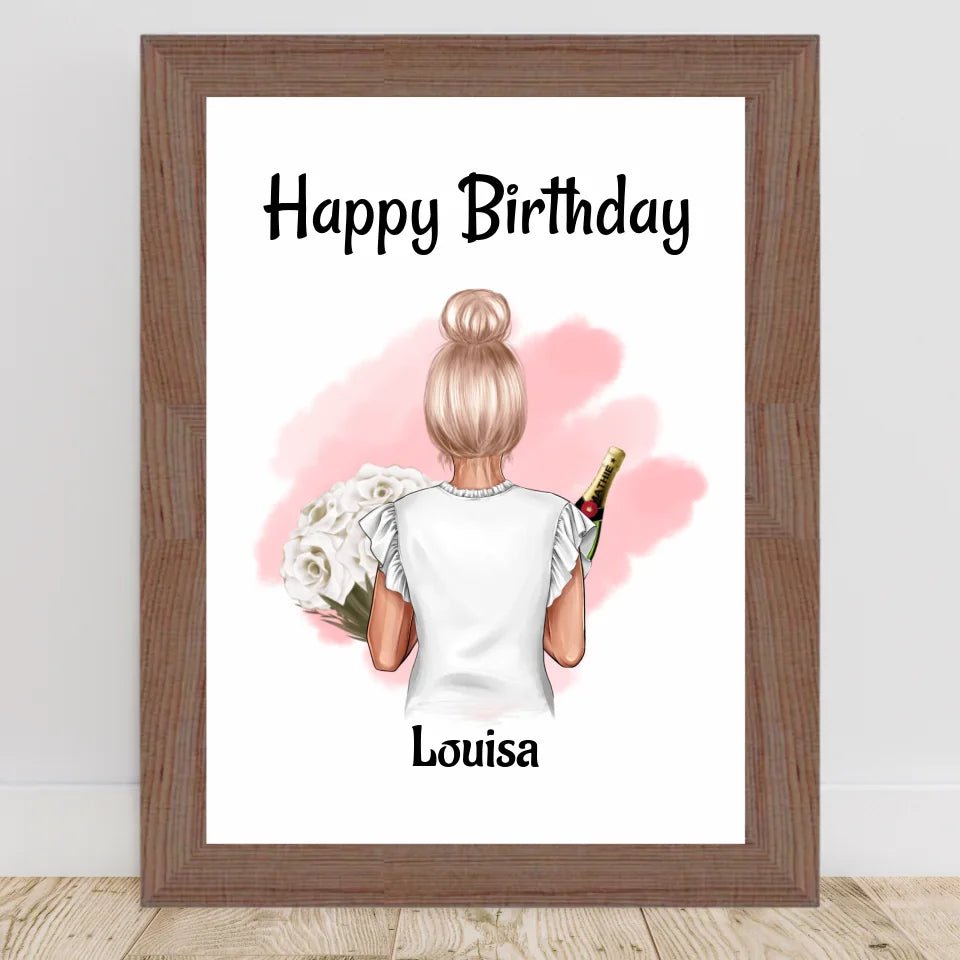 Geschenk für Patentante Bild personalisiert - Cantty