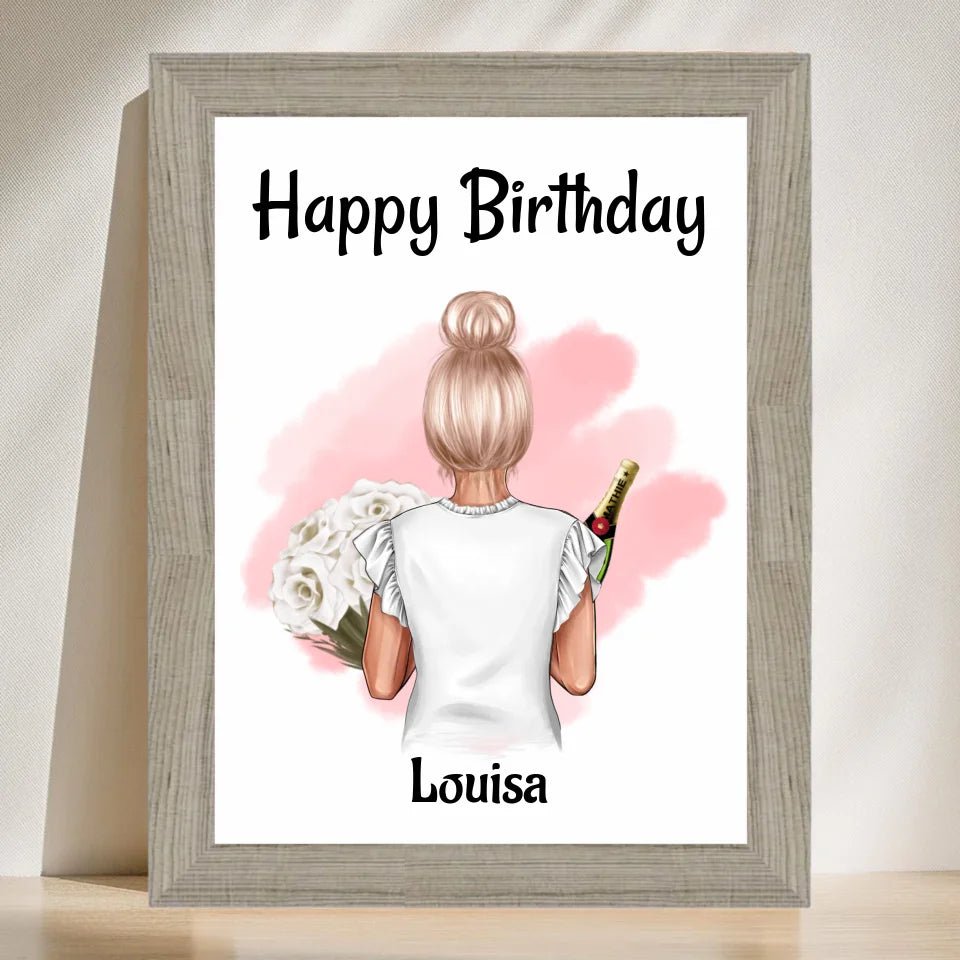 Geschenk für Patentante Bild personalisiert - Cantty