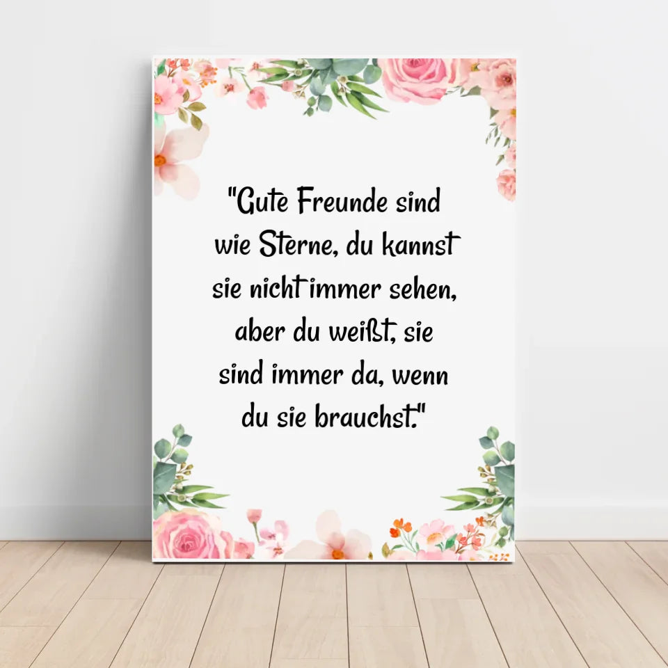 Personalisiertes beste Freundin Spruch Poster Geschenk - Cantty