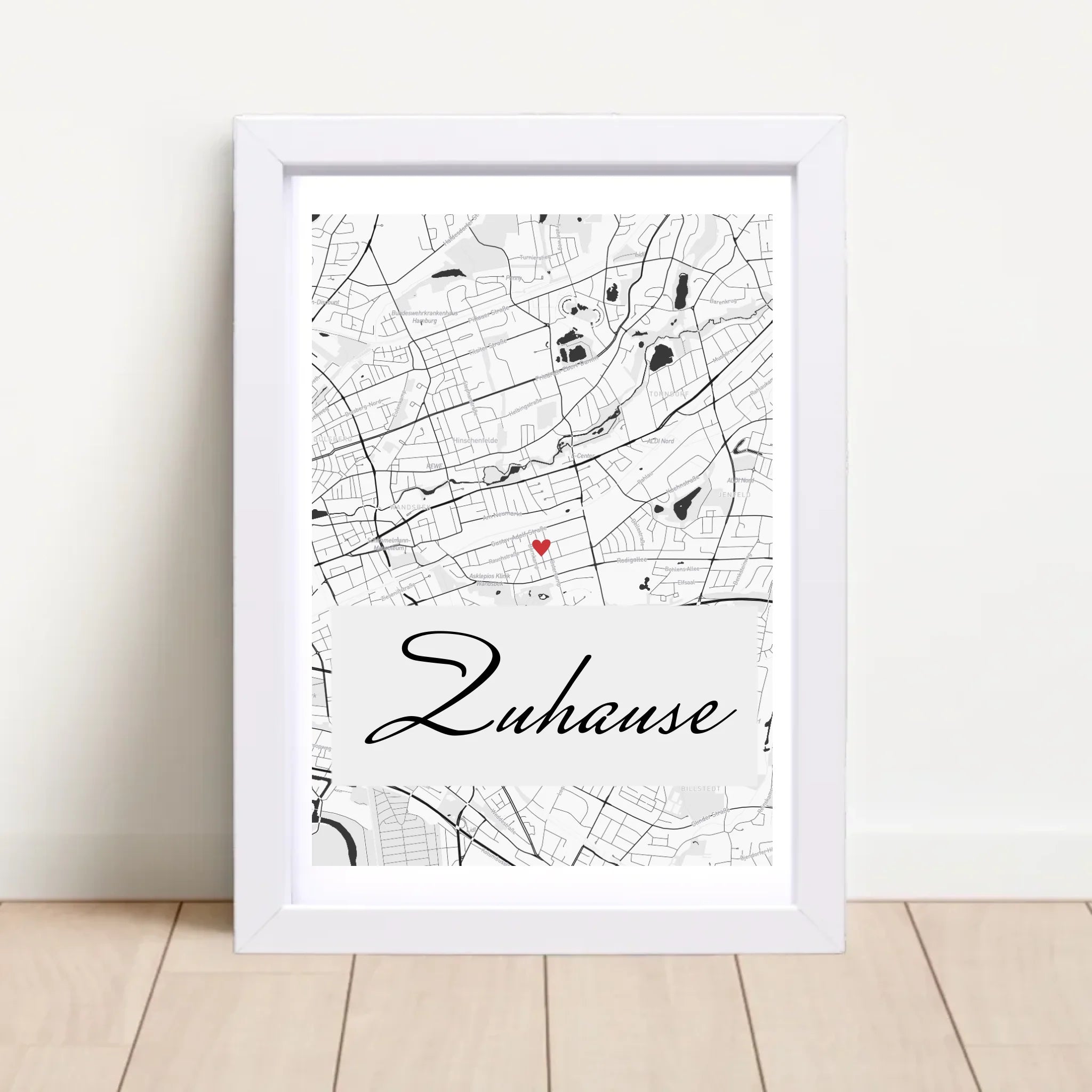 Zuhause Stadtkarte Koordinaten Poster Geschenk personalisiert - Cantty