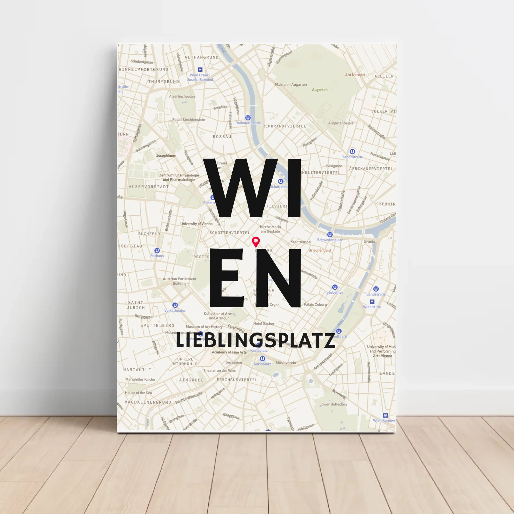 Personalisiertes Lieblingsplatz Stadtkarte Poster - Cantty