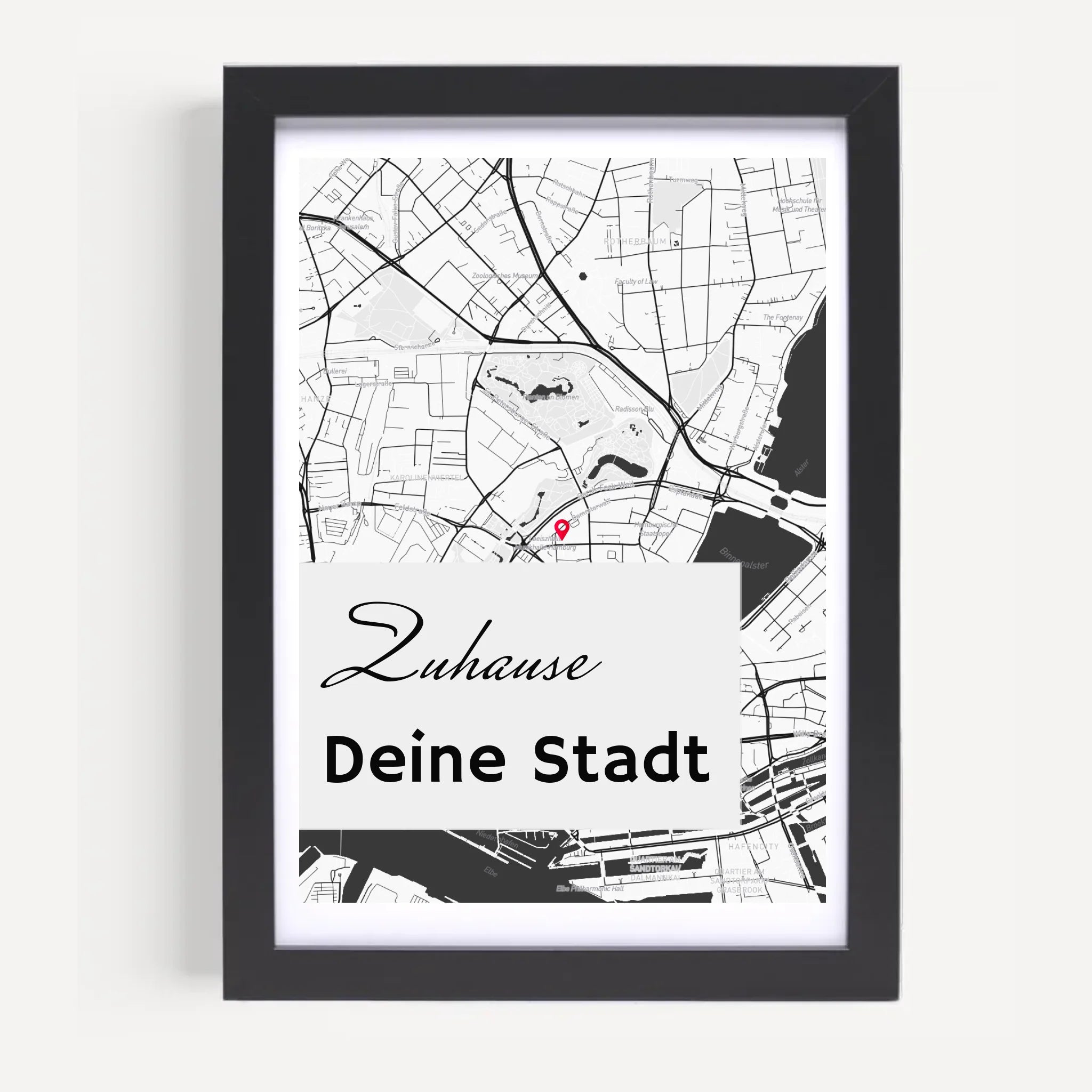 Personalisiertes Koordinatenposter Stadtkarte - Cantty