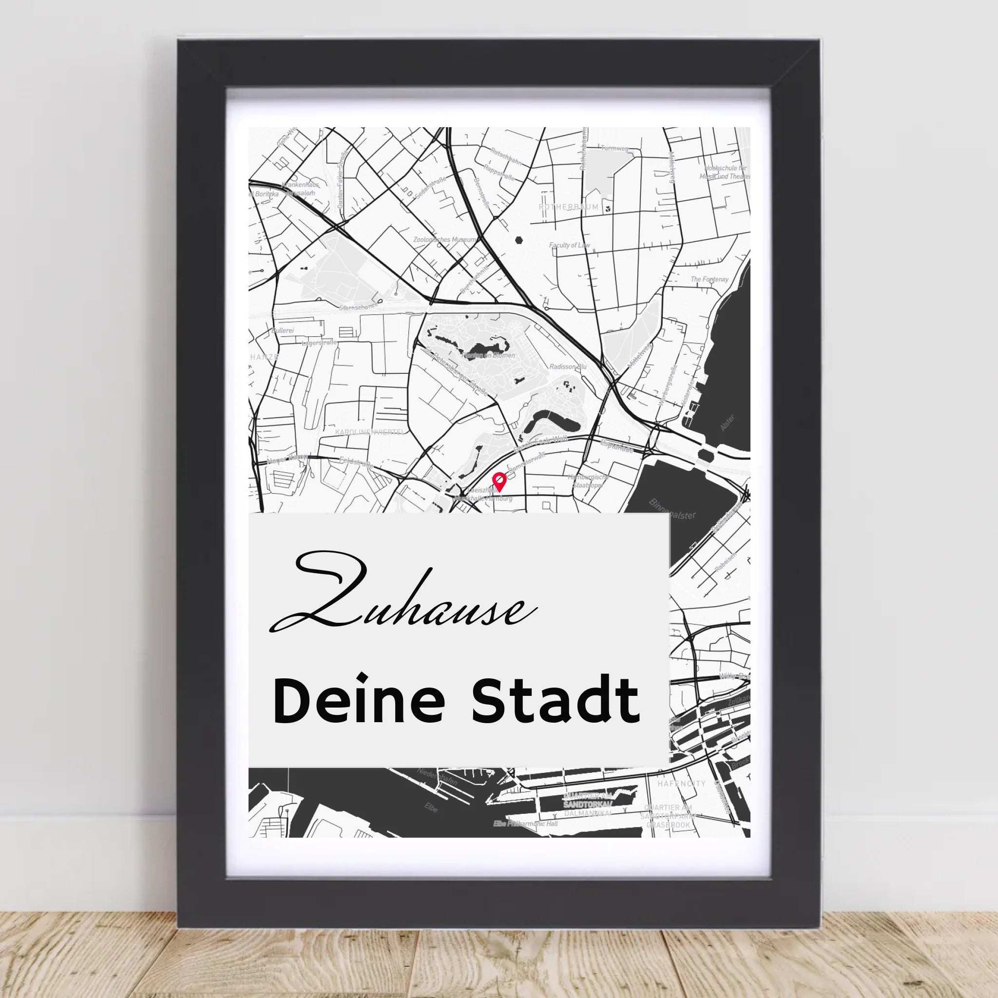 Personalisiertes Koordinatenposter Stadtkarte - Cantty