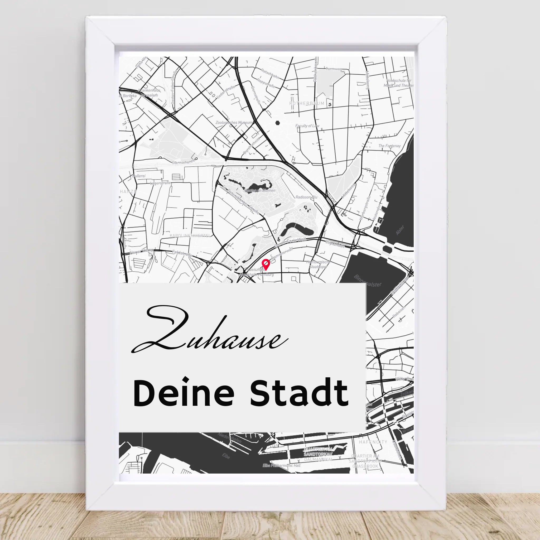Personalisiertes Koordinatenposter Stadtkarte - Cantty