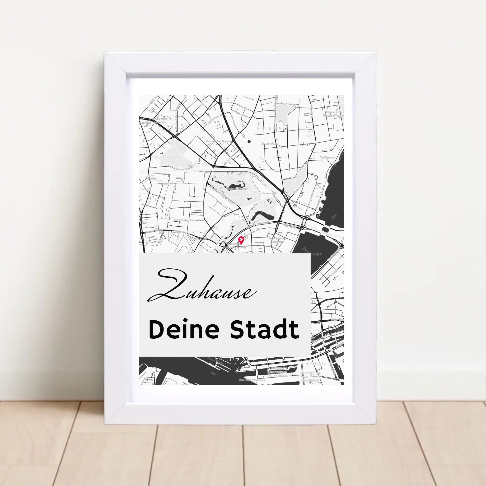 Personalisiertes Koordinatenposter Stadtkarte - Cantty