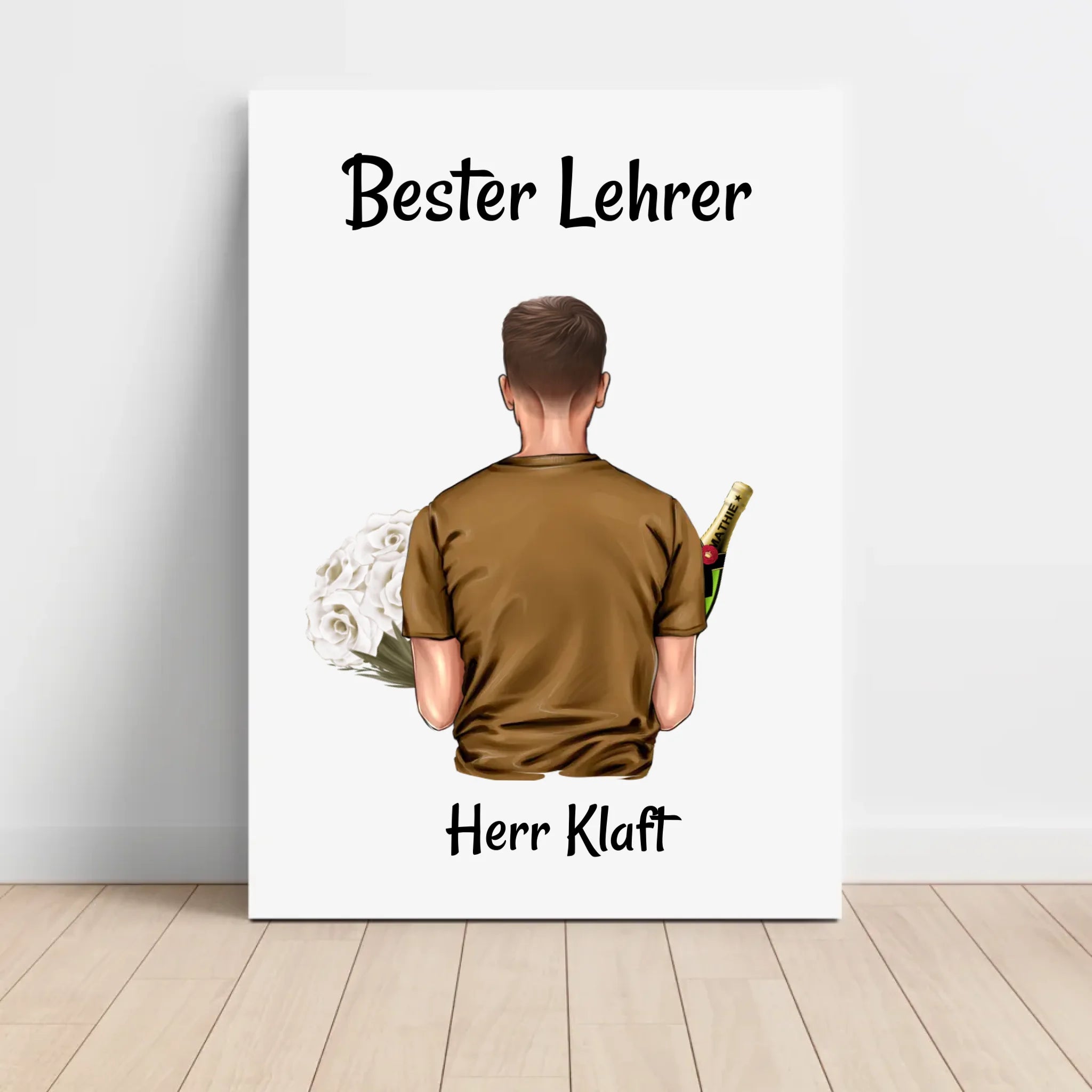 Lehrer Abschiedsgeschenk Poster personalisiert - Cantty