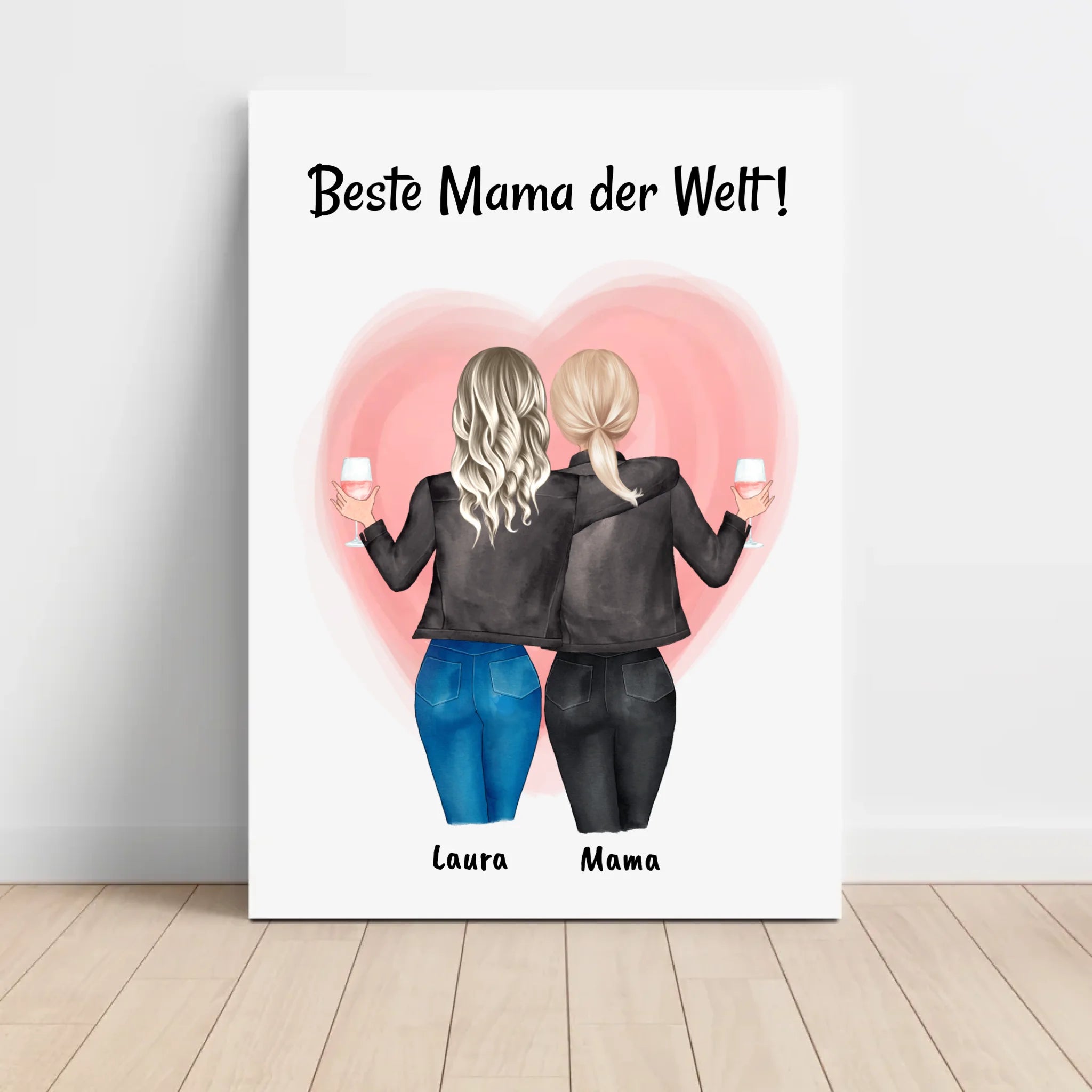 Muttertag Poster Geschenk mit Tochter - Cantty