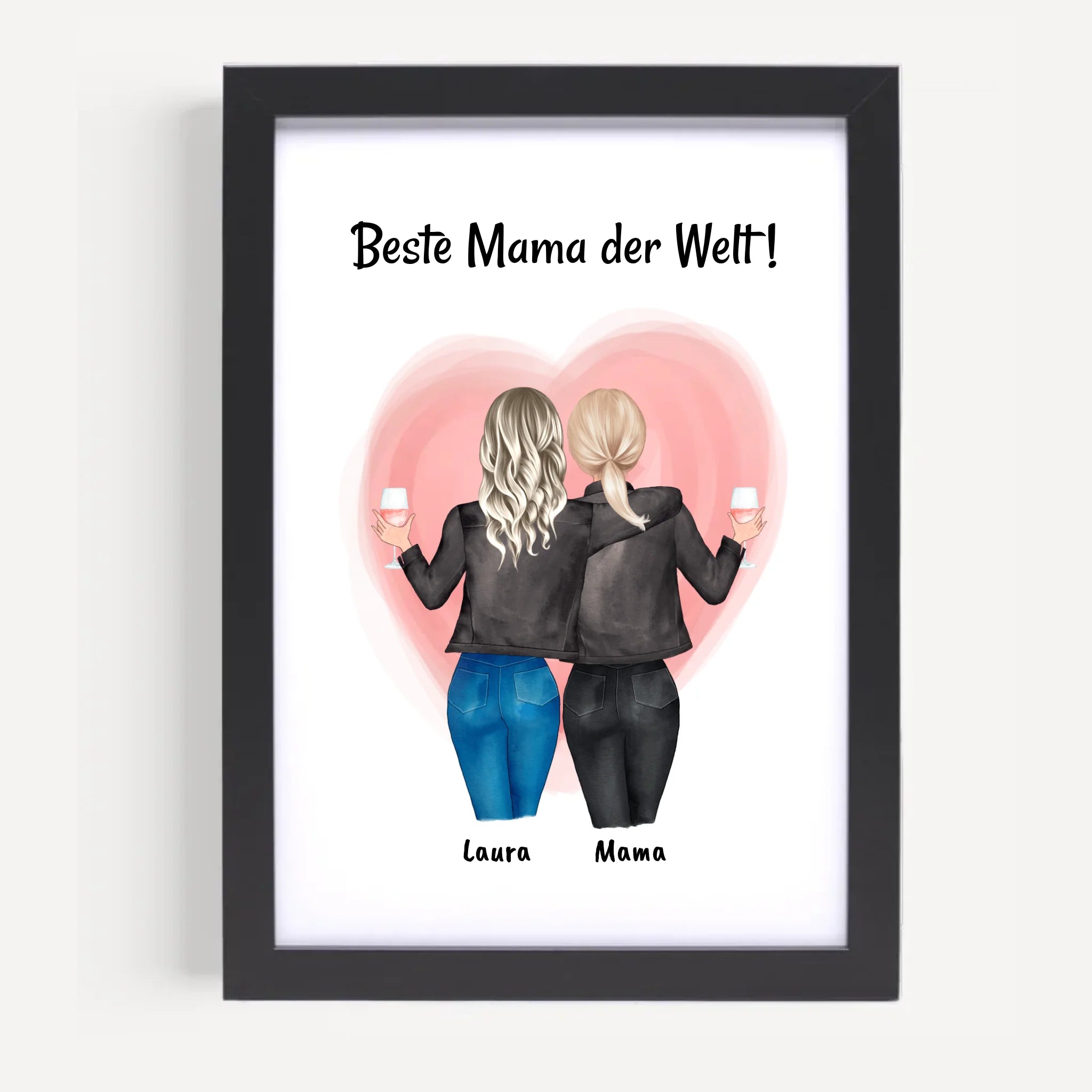 Muttertag Poster Geschenk mit Tochter - Cantty