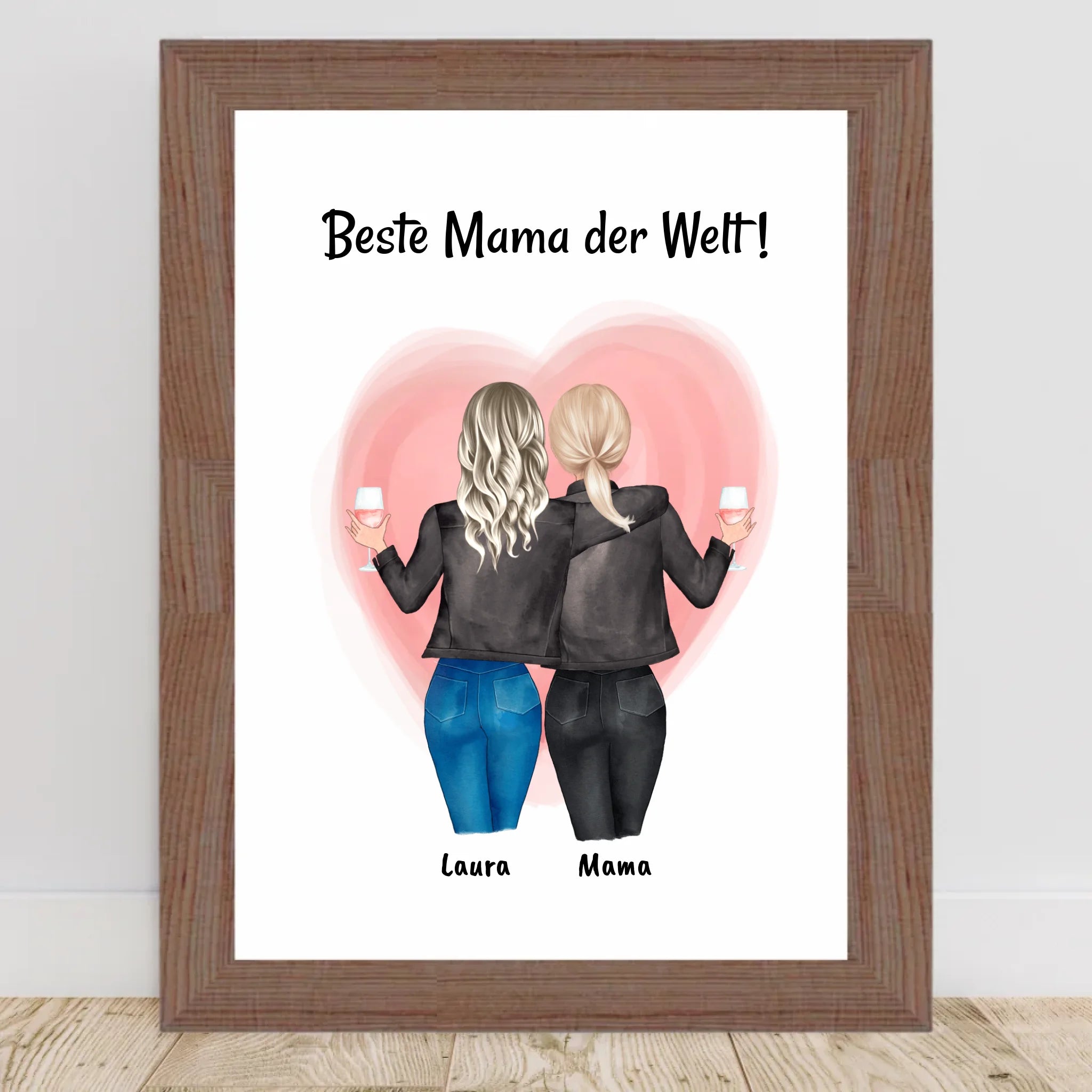 Muttertag Poster Geschenk mit Tochter - Cantty