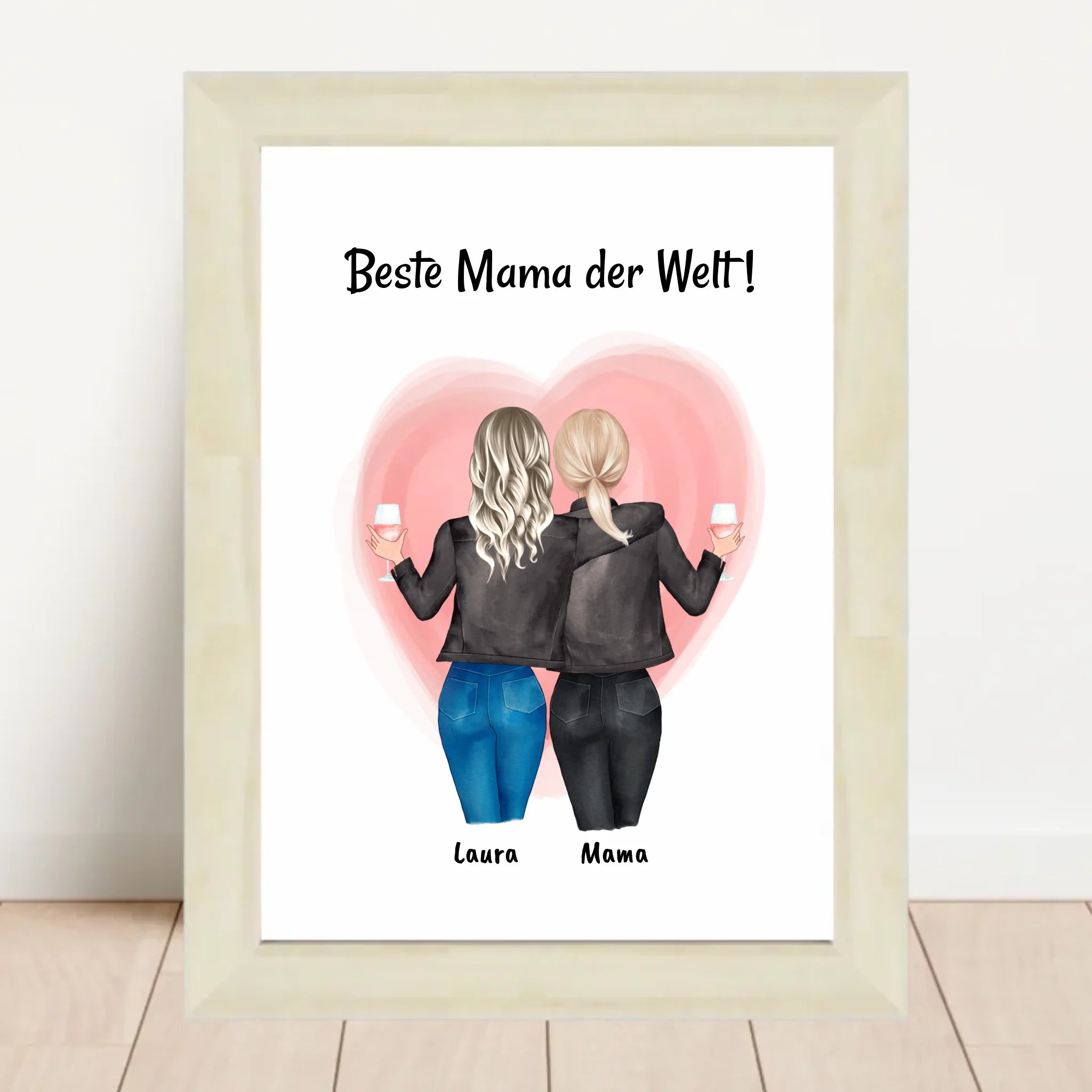 Muttertag Poster Geschenk mit Tochter - Cantty