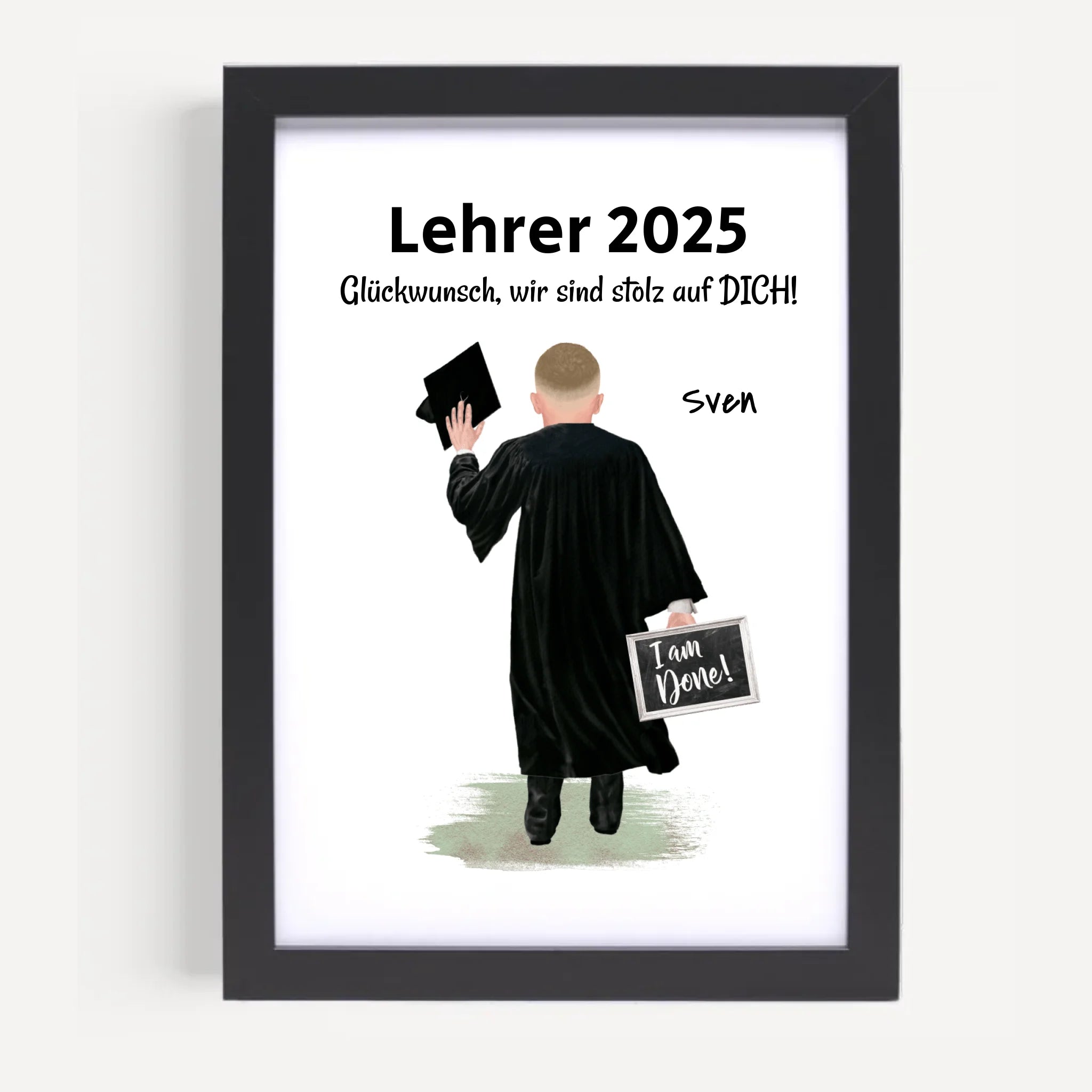 Lehrer Abschluss Prüfung bestanden Poster Geschenk für Mann - Cantty