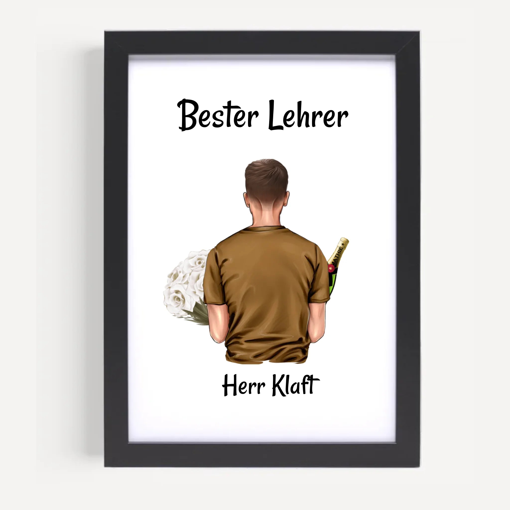 Lehrer Geburtstagsgeschenk Poster personalisiert - Cantty