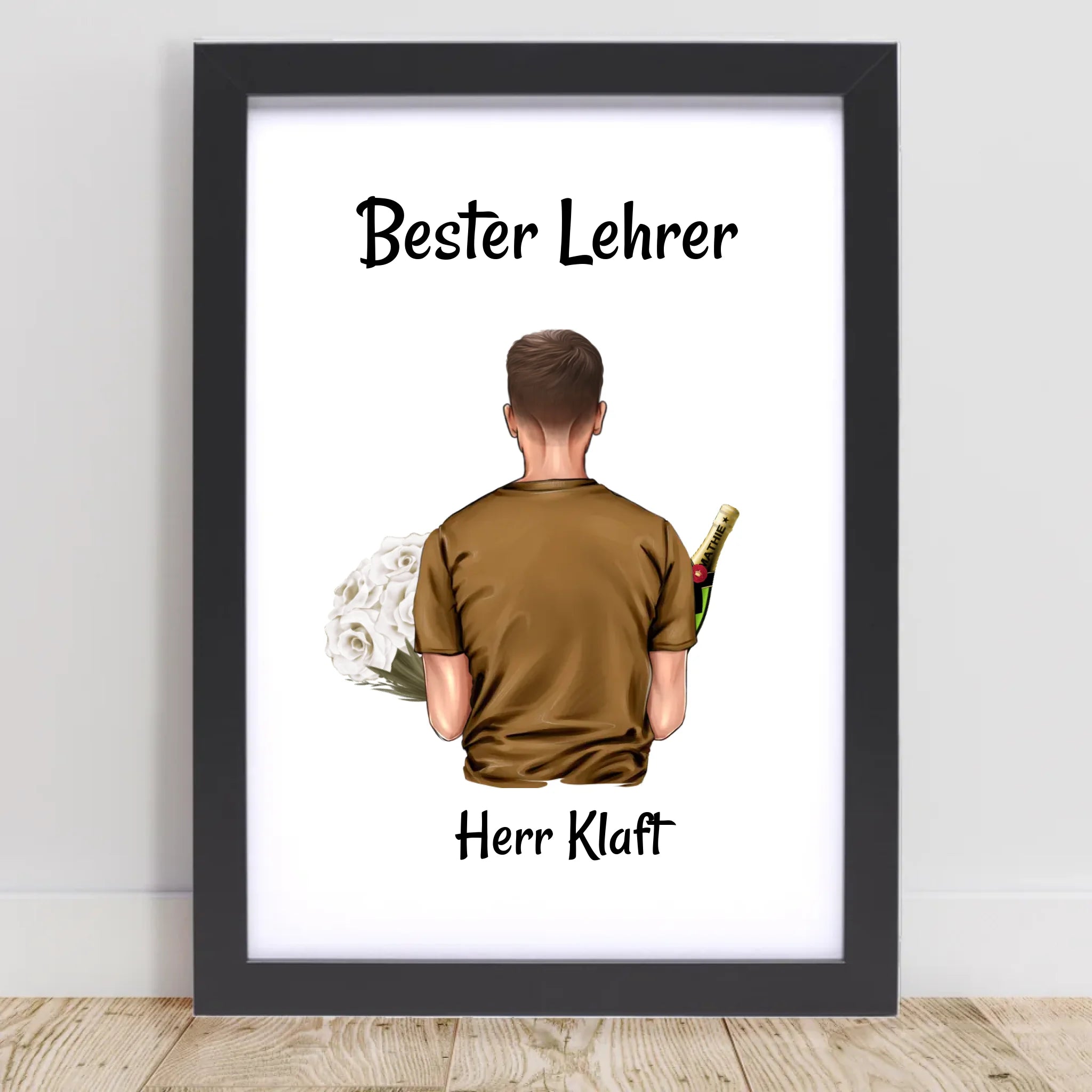 Lehrer Geburtstagsgeschenk Poster personalisiert - Cantty