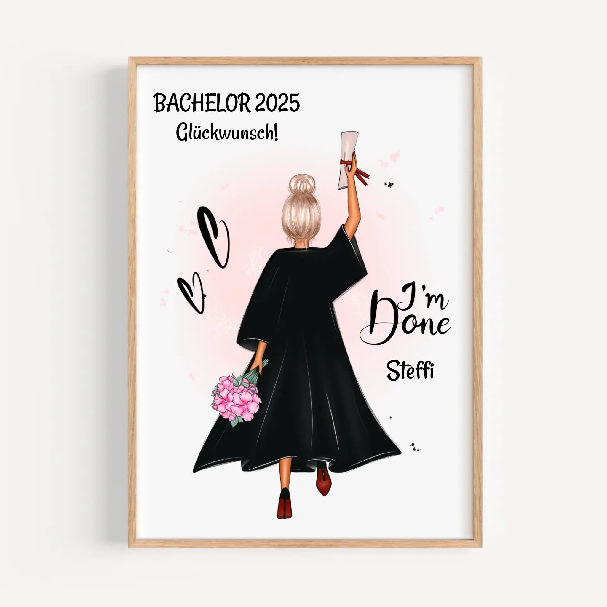 Bachelorstudium Poster Abschlussgeschenk für Mädchen - Cantty