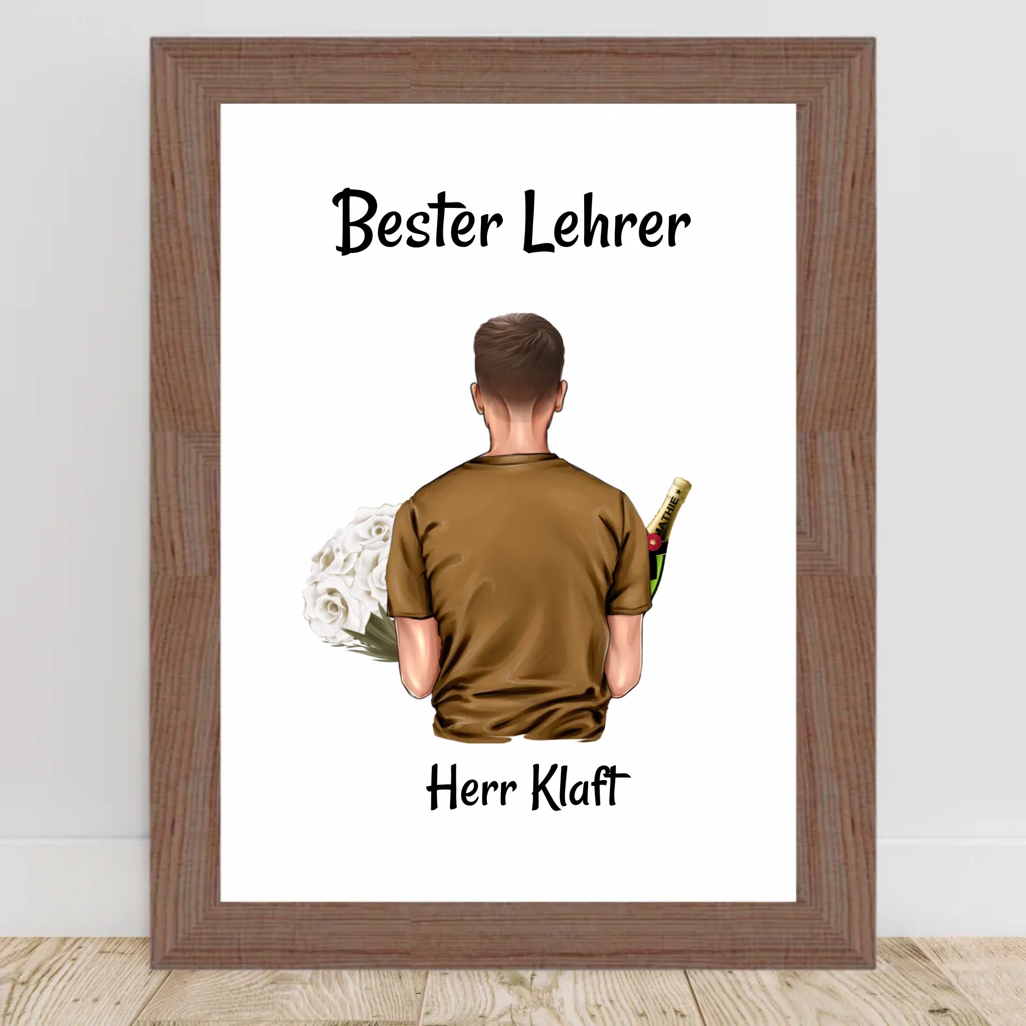 Lehrer Geburtstagsgeschenk Poster personalisiert - Cantty