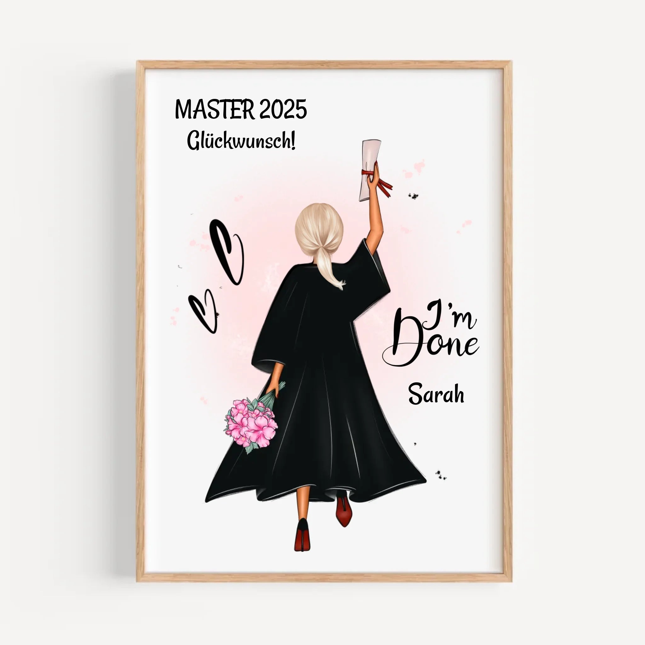 Geschenk Poster zum Master Abschluss für Sie - Cantty