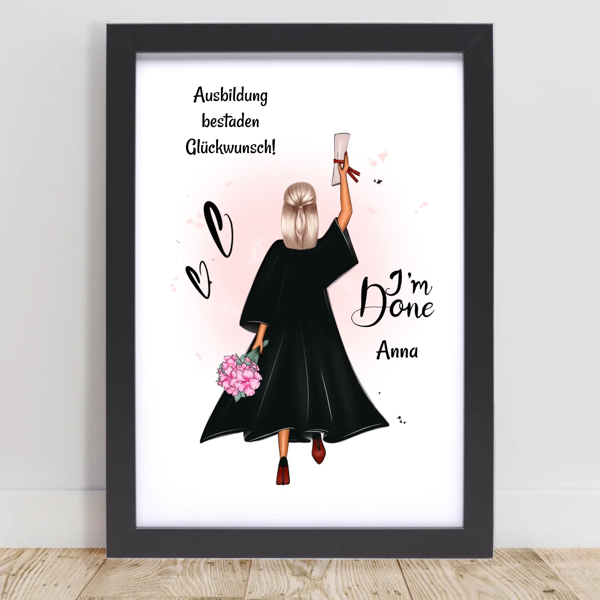 Berufsausbildung Mädchen Abschluss bestanden Geschenk Poster - Cantty