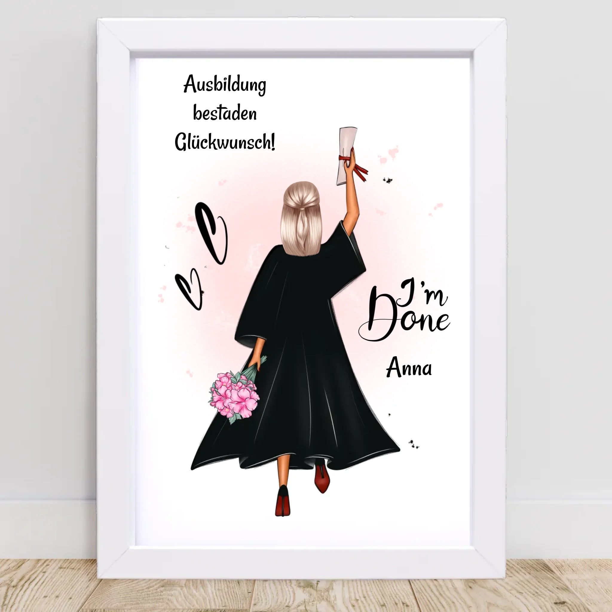 Berufsausbildung Mädchen Abschluss bestanden Geschenk Poster - Cantty