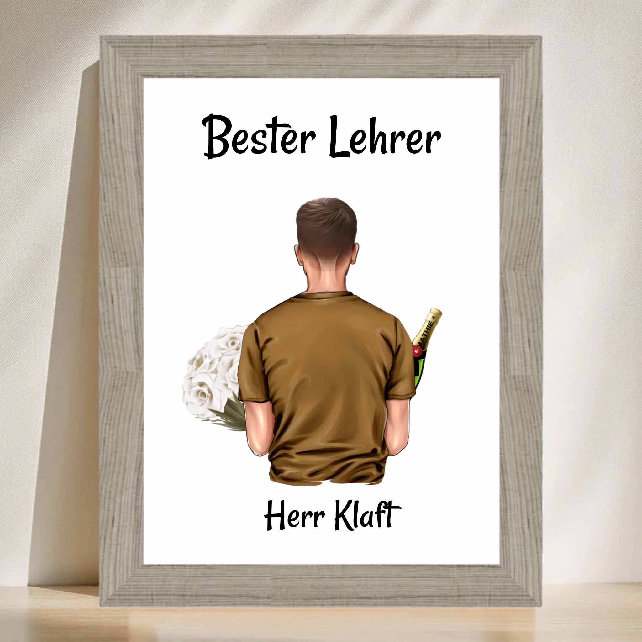 Lehrer Geburtstagsgeschenk Poster personalisiert - Cantty