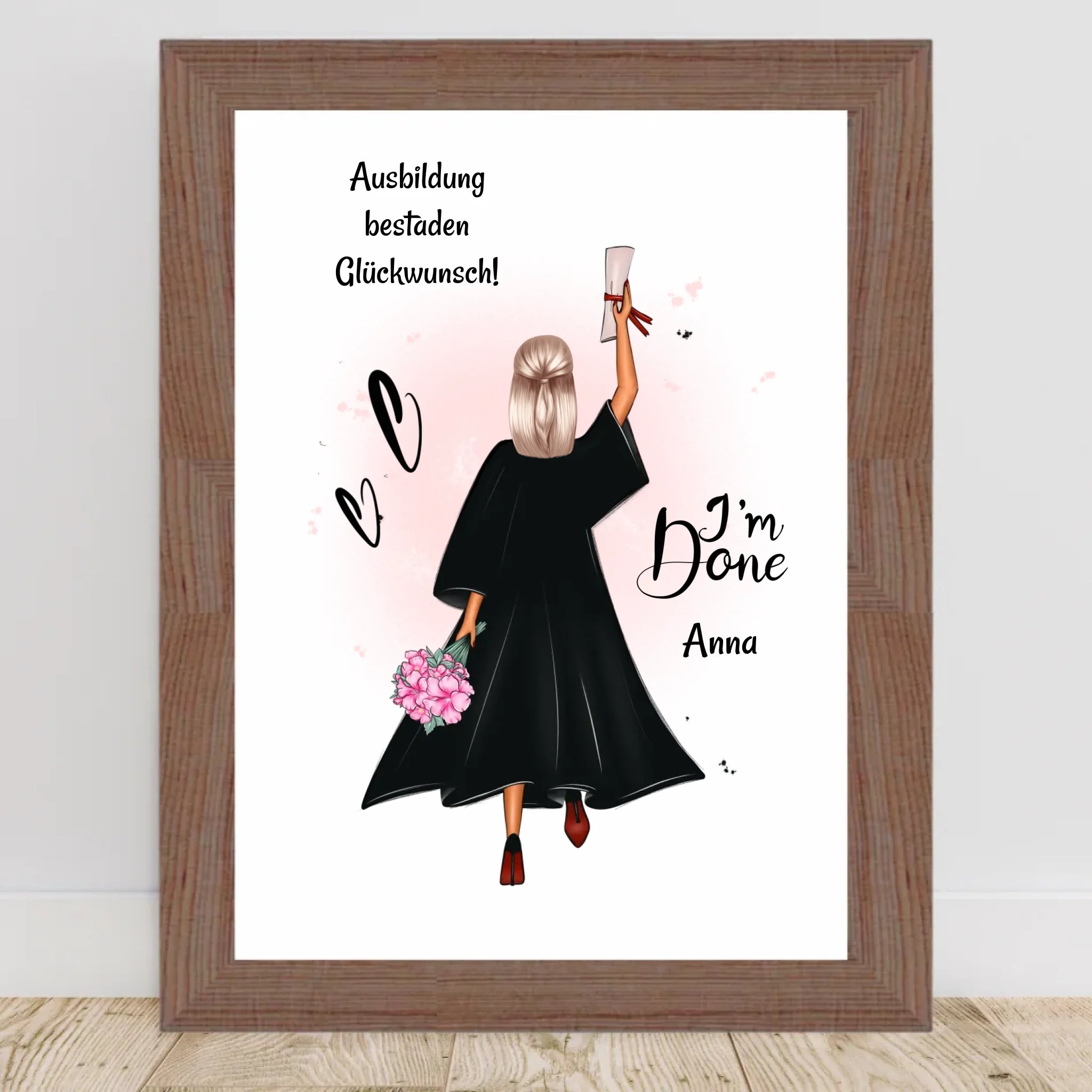 Berufsausbildung Mädchen Abschluss bestanden Geschenk Poster - Cantty
