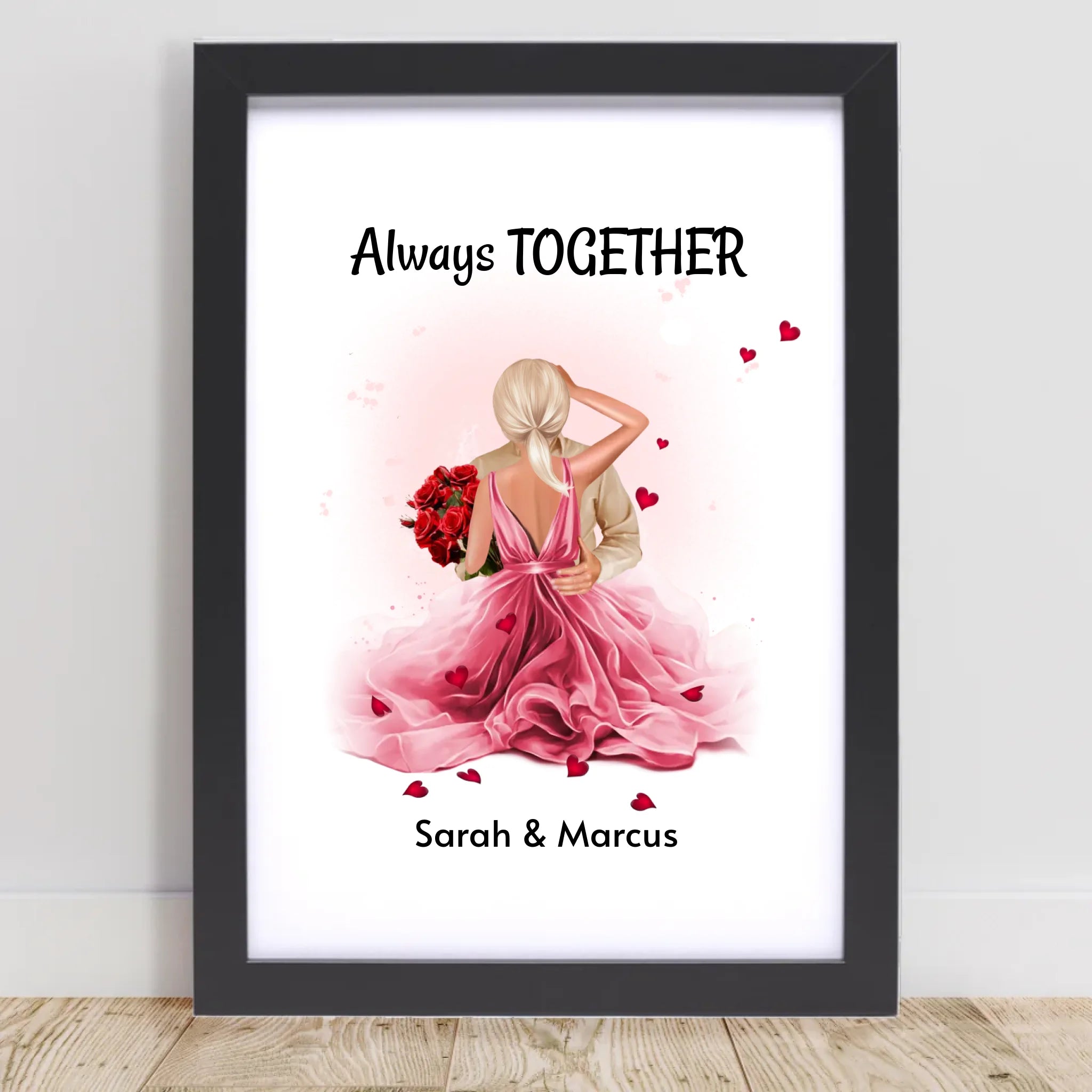 Liebespaar Jahrestagsgeschenk Bild personalisiert - Cantty