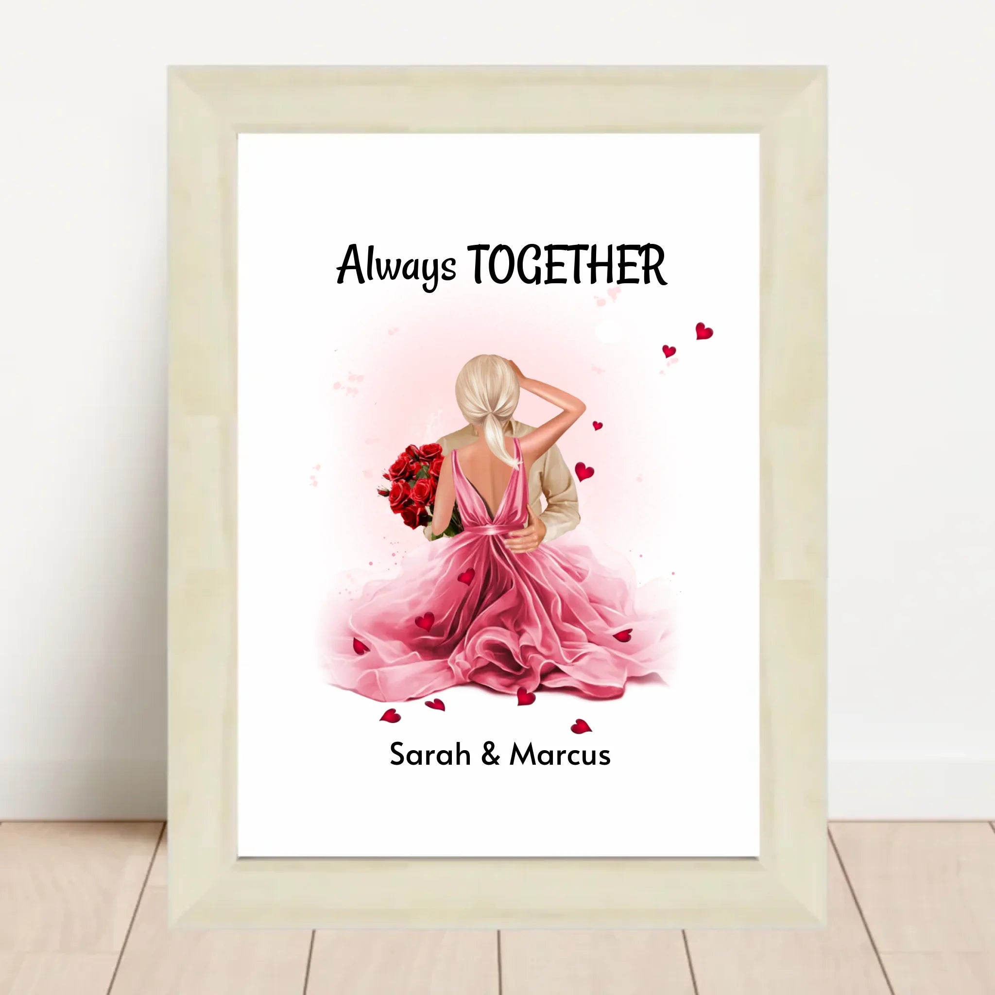 Liebespaar Jahrestagsgeschenk Bild personalisiert - Cantty