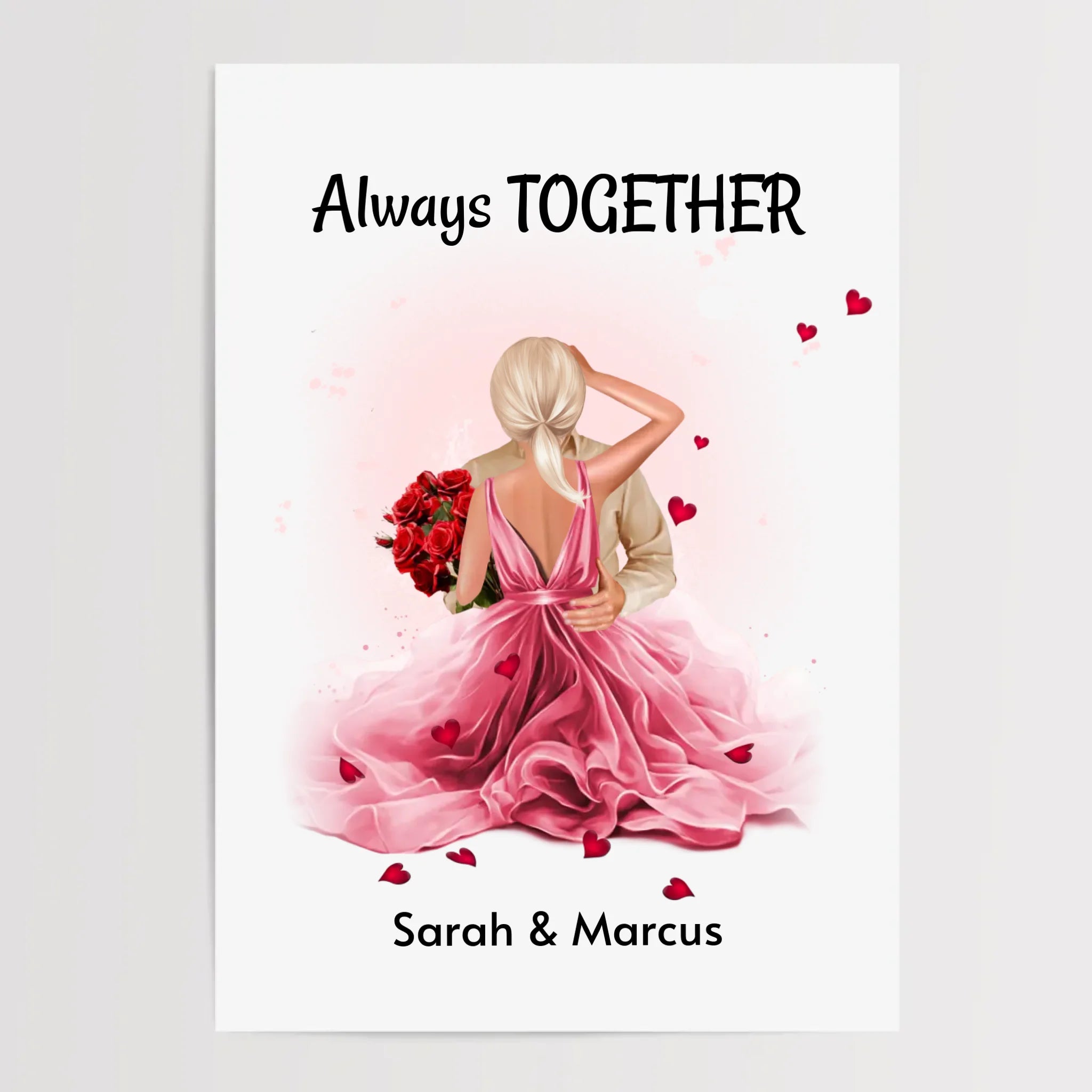 Liebespaar Jahrestagsgeschenk Bild personalisiert - Cantty