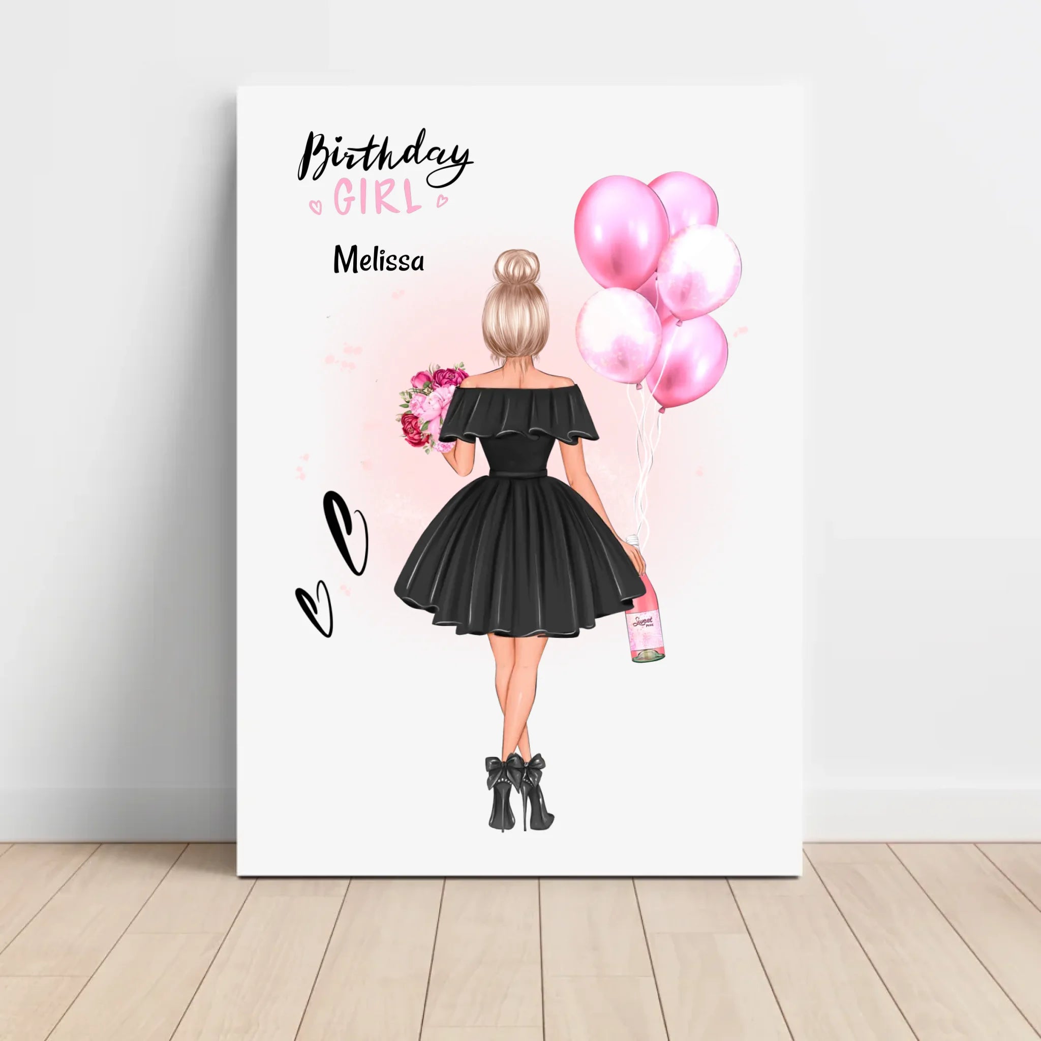 Mädchen Geburtstagsgeschenk Poster personalisiert - Cantty