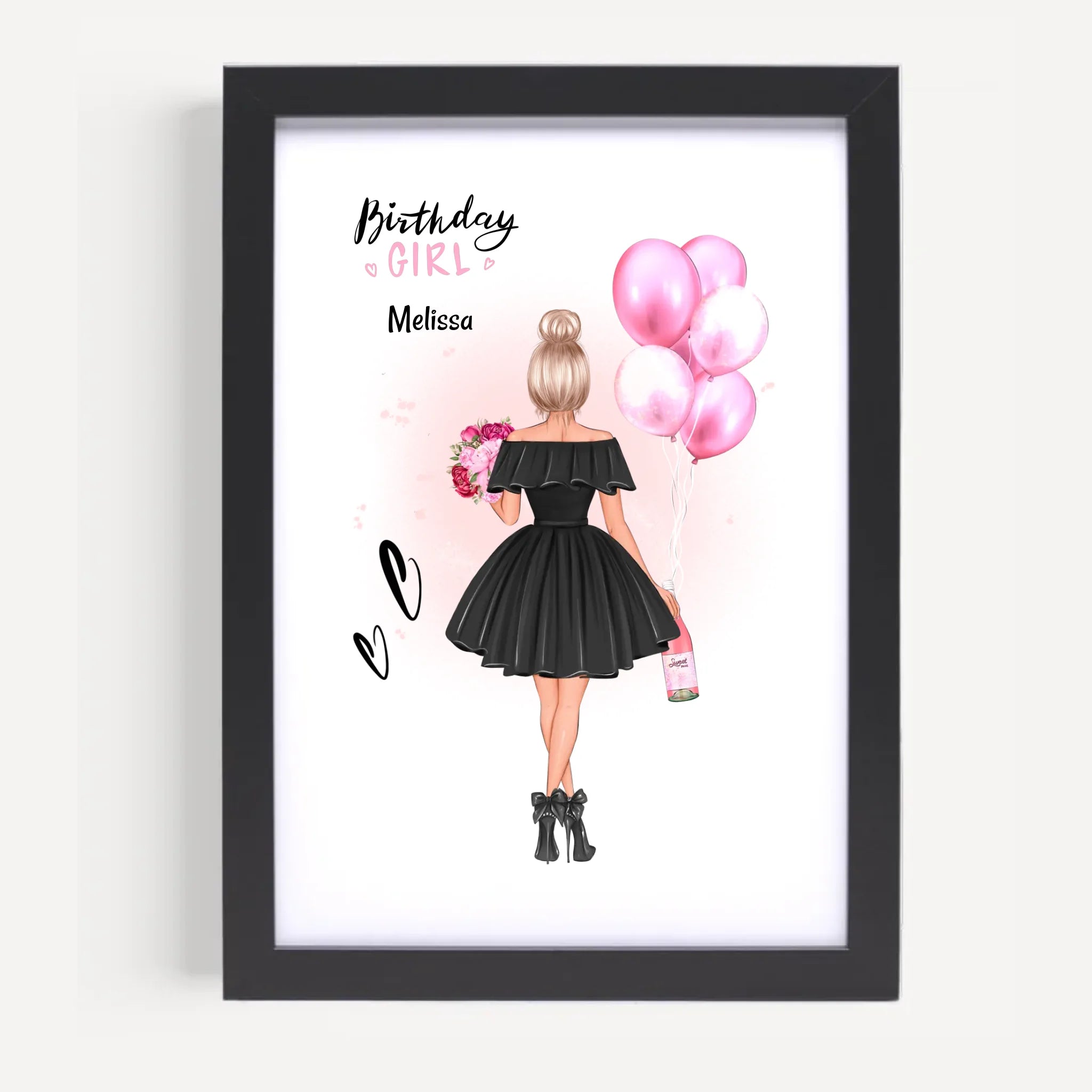 Mädchen Geburtstagsgeschenk Poster personalisiert - Cantty