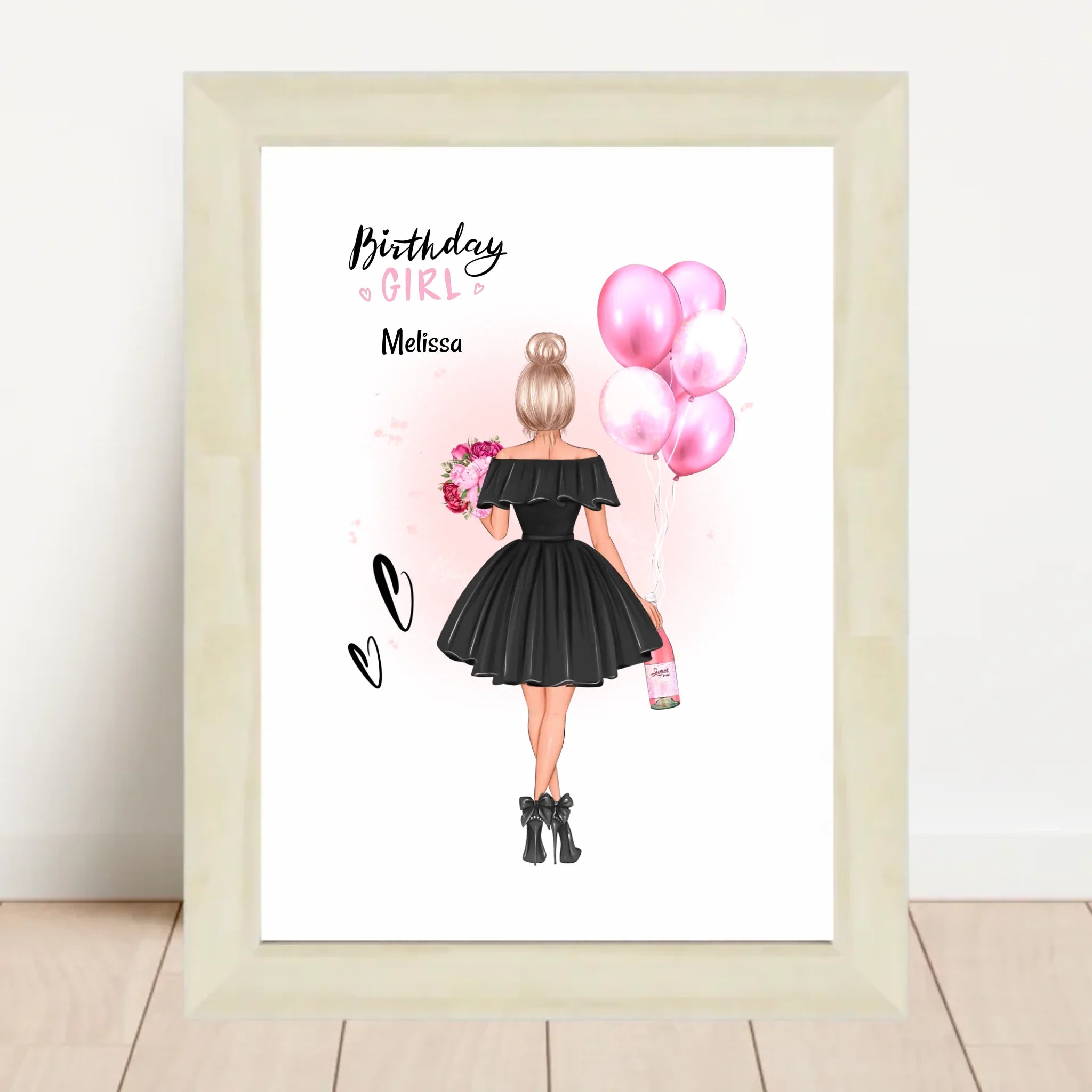 Mädchen Geburtstagsgeschenk Poster personalisiert - Cantty