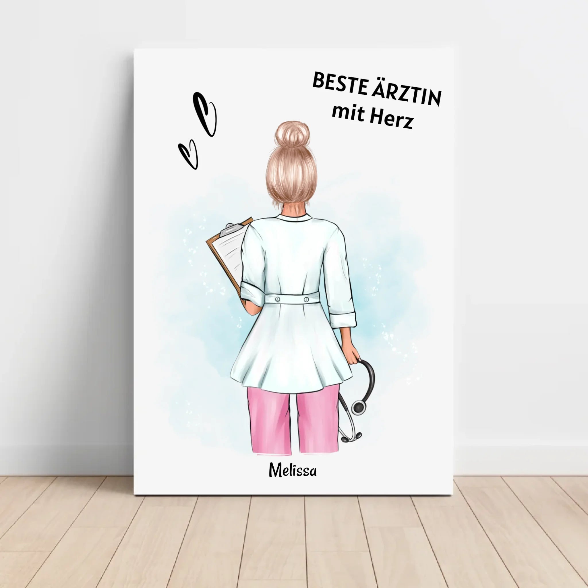 Ärztin Geschenk Poster personalisiert - Cantty