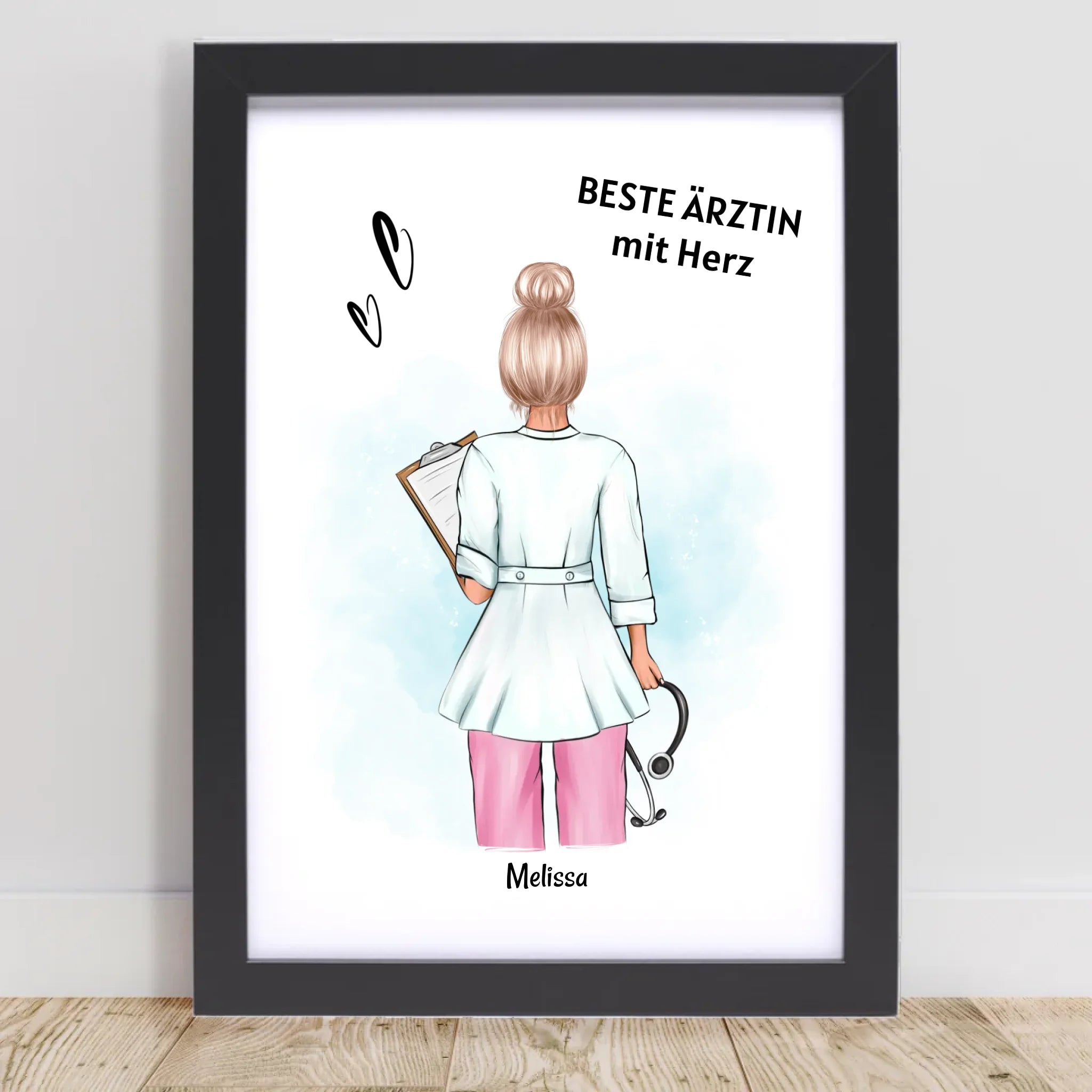 Ärztin Geschenk Poster personalisiert - Cantty