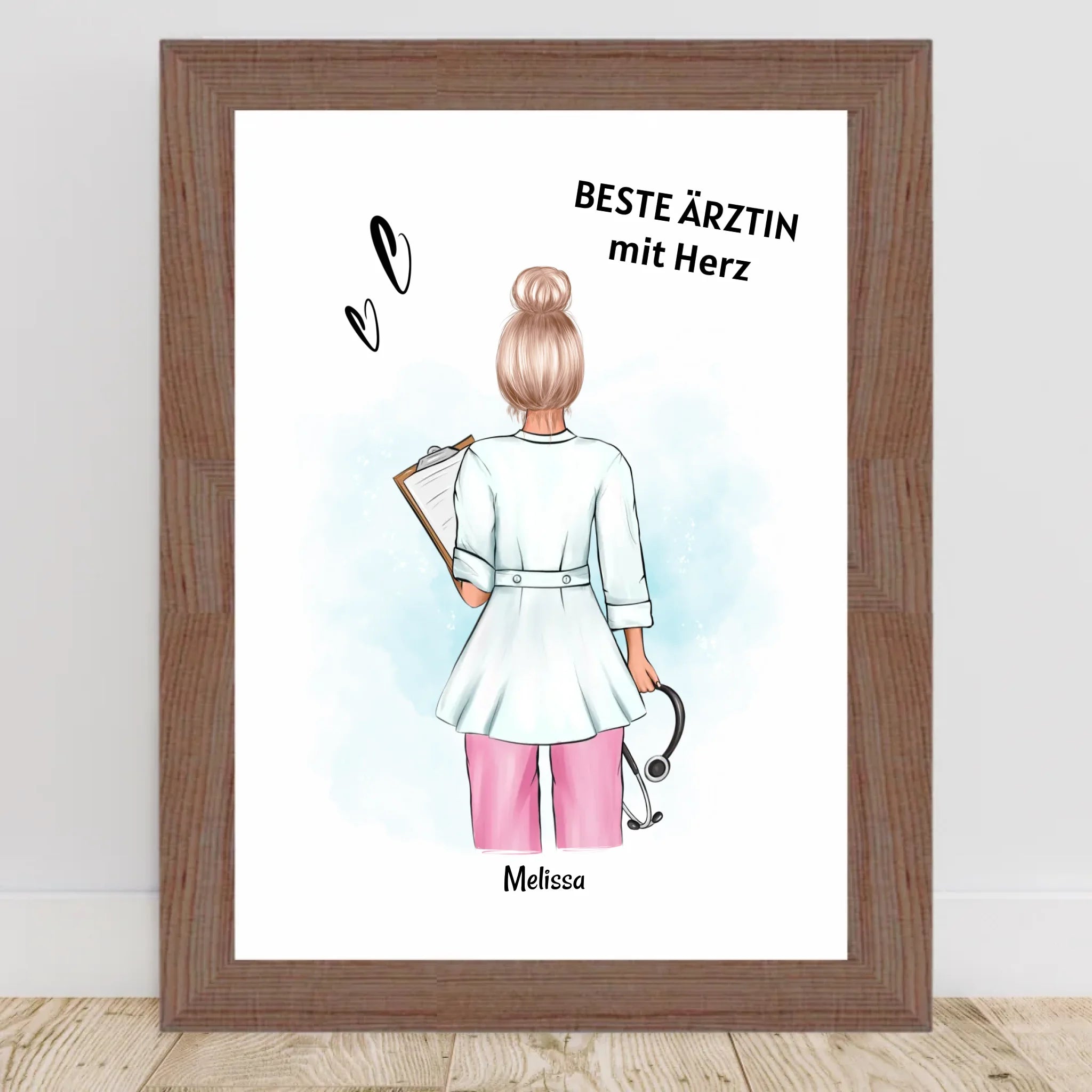 Ärztin Geschenk Poster personalisiert - Cantty