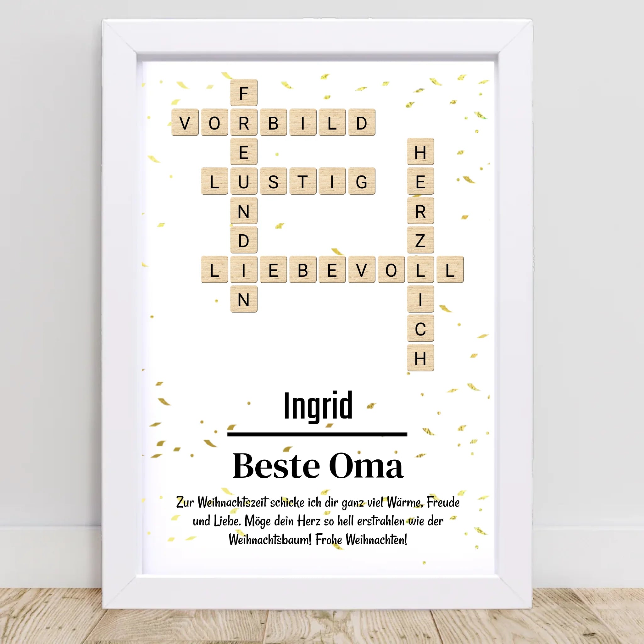 Weihnachtsgeschenk für Oma Bild mit Definition - Cantty