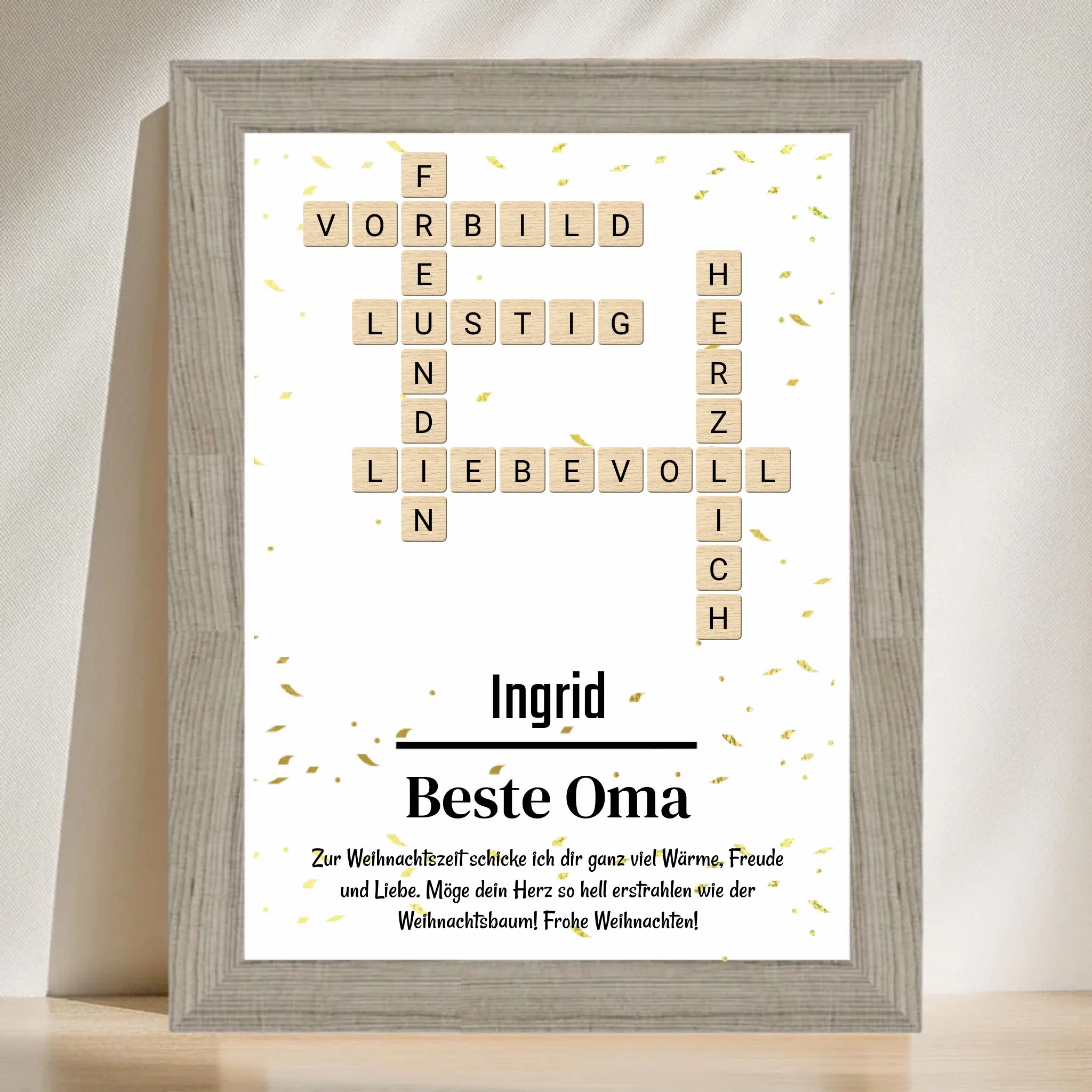 Weihnachtsgeschenk für Oma Bild mit Definition - Cantty